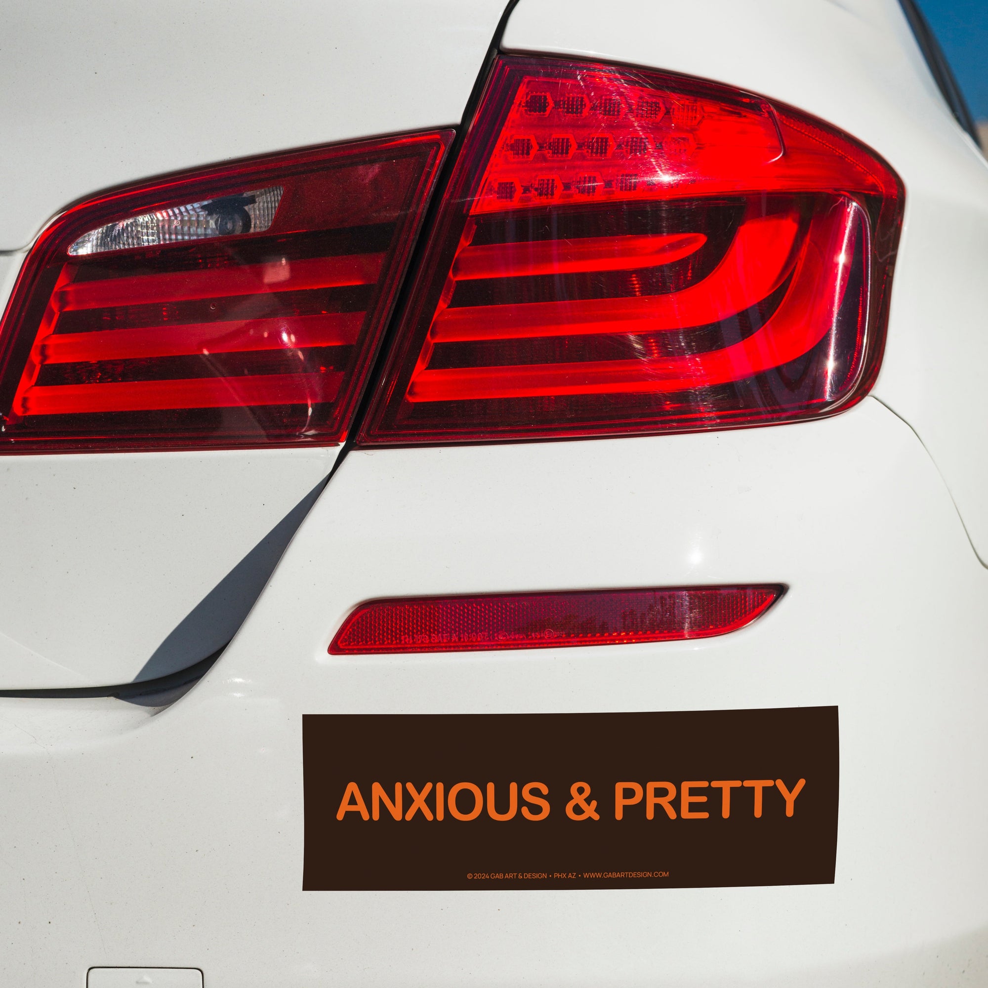 anxious & pretty bumper sticker / magnet