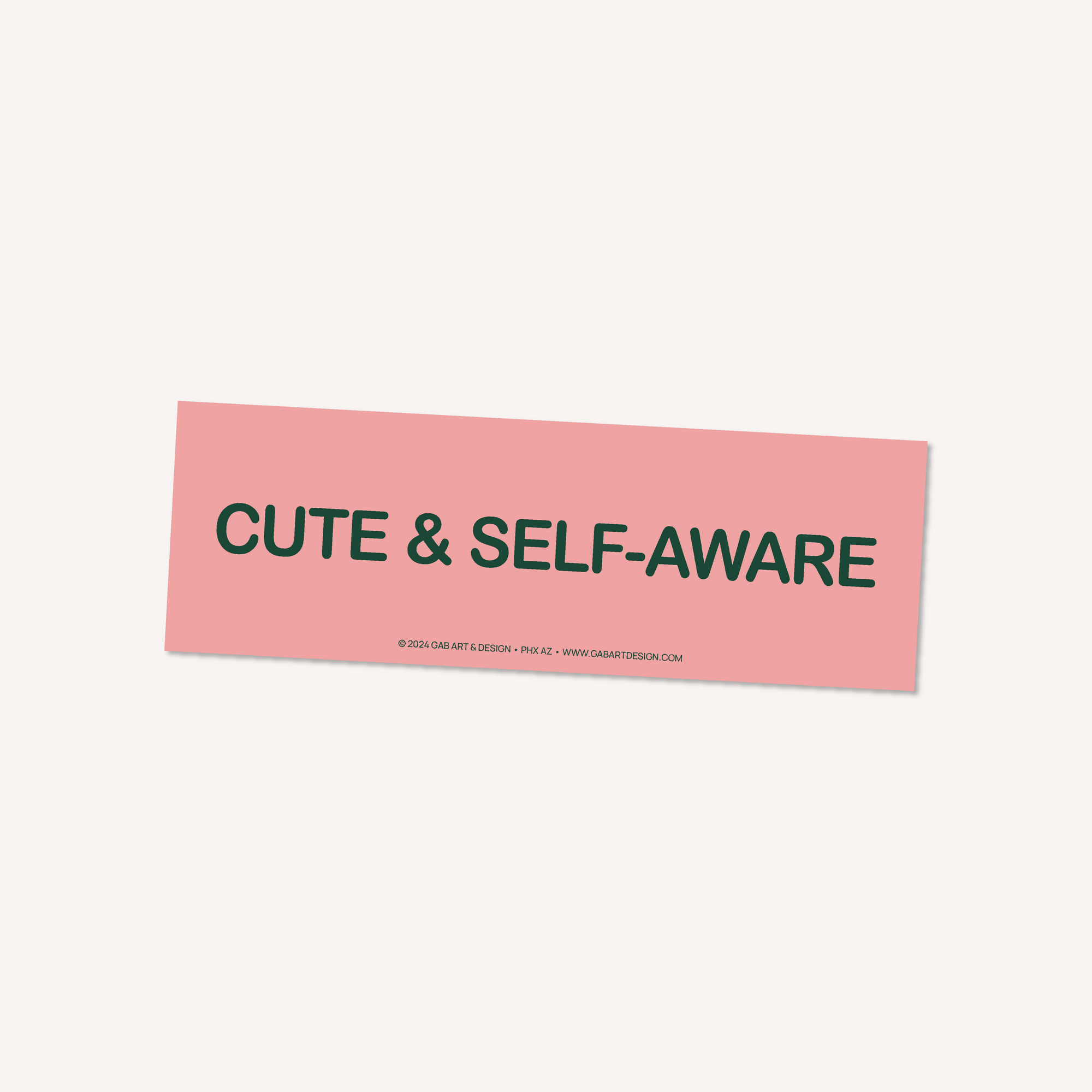 cute & self-aware bumper magnet *misprint*