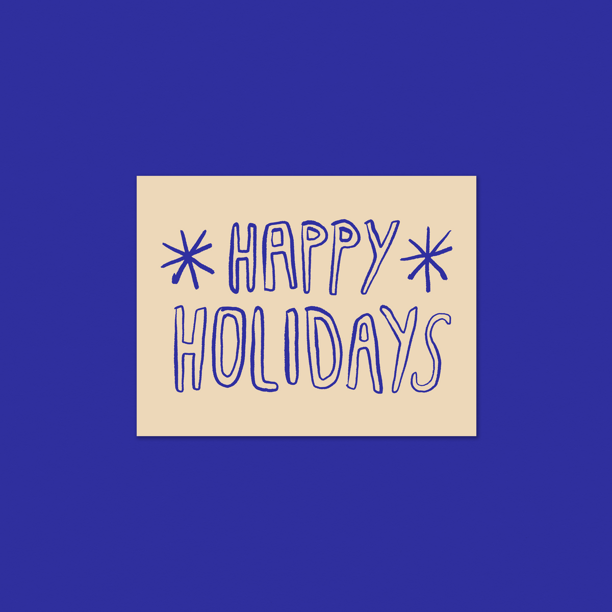 happy holidays no. 2 greeting card