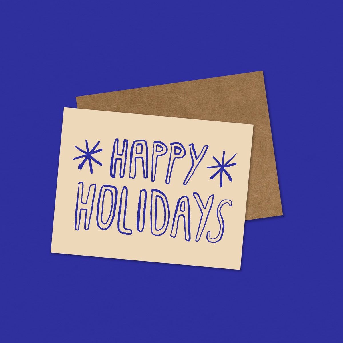 happy holidays no. 2 greeting card