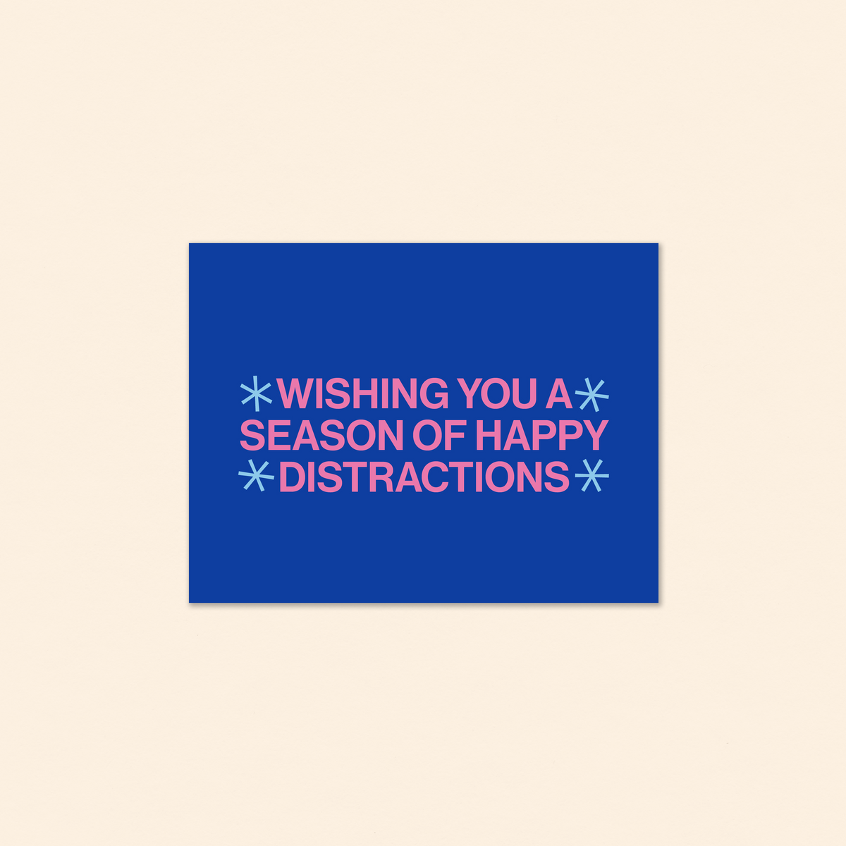 happy distractions holiday greeting card