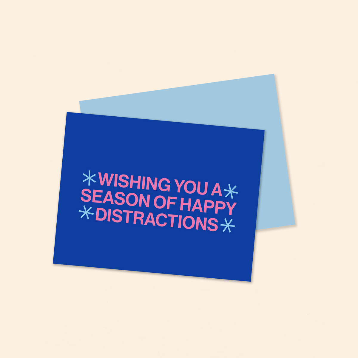 happy distractions holiday greeting card