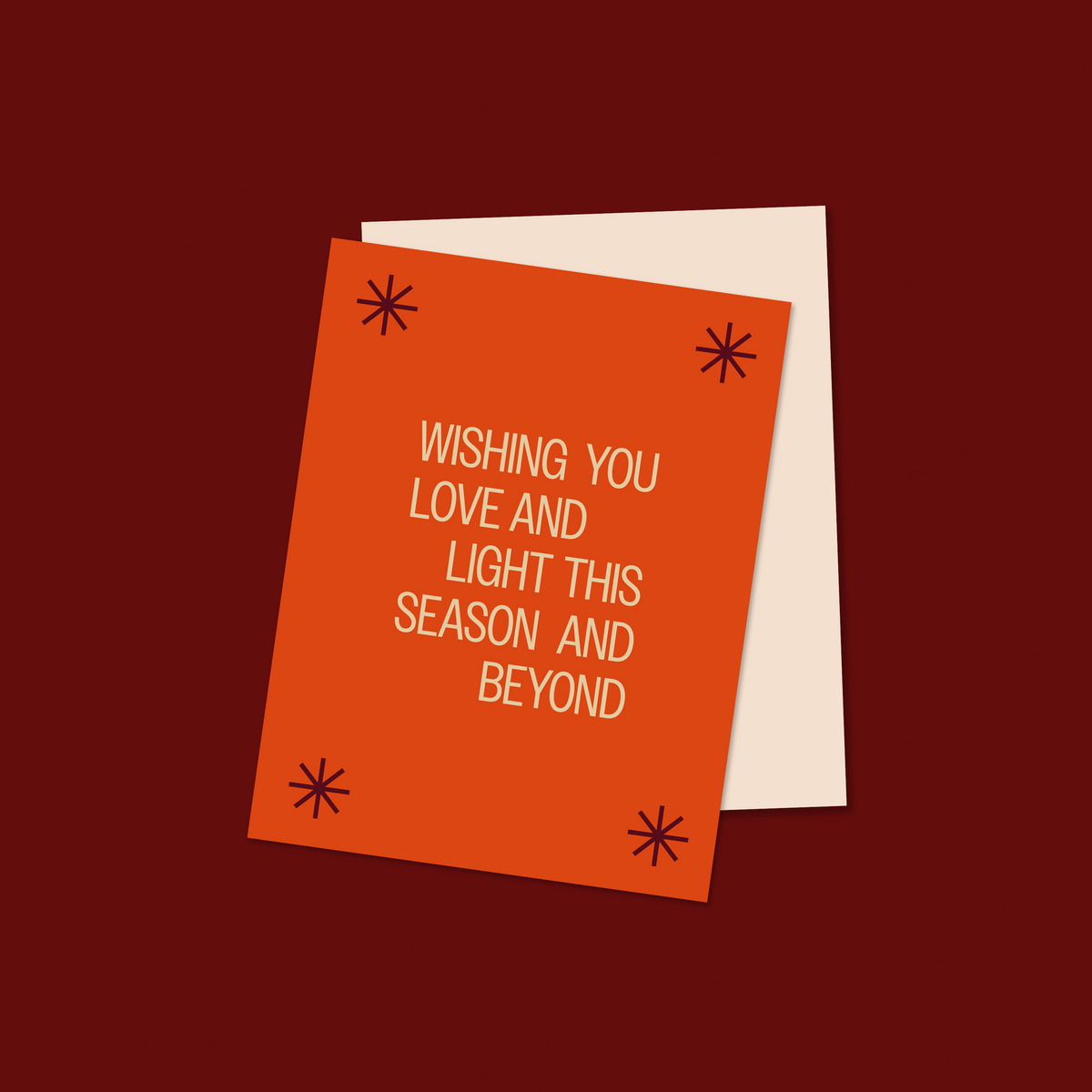 love and light holiday greeting card