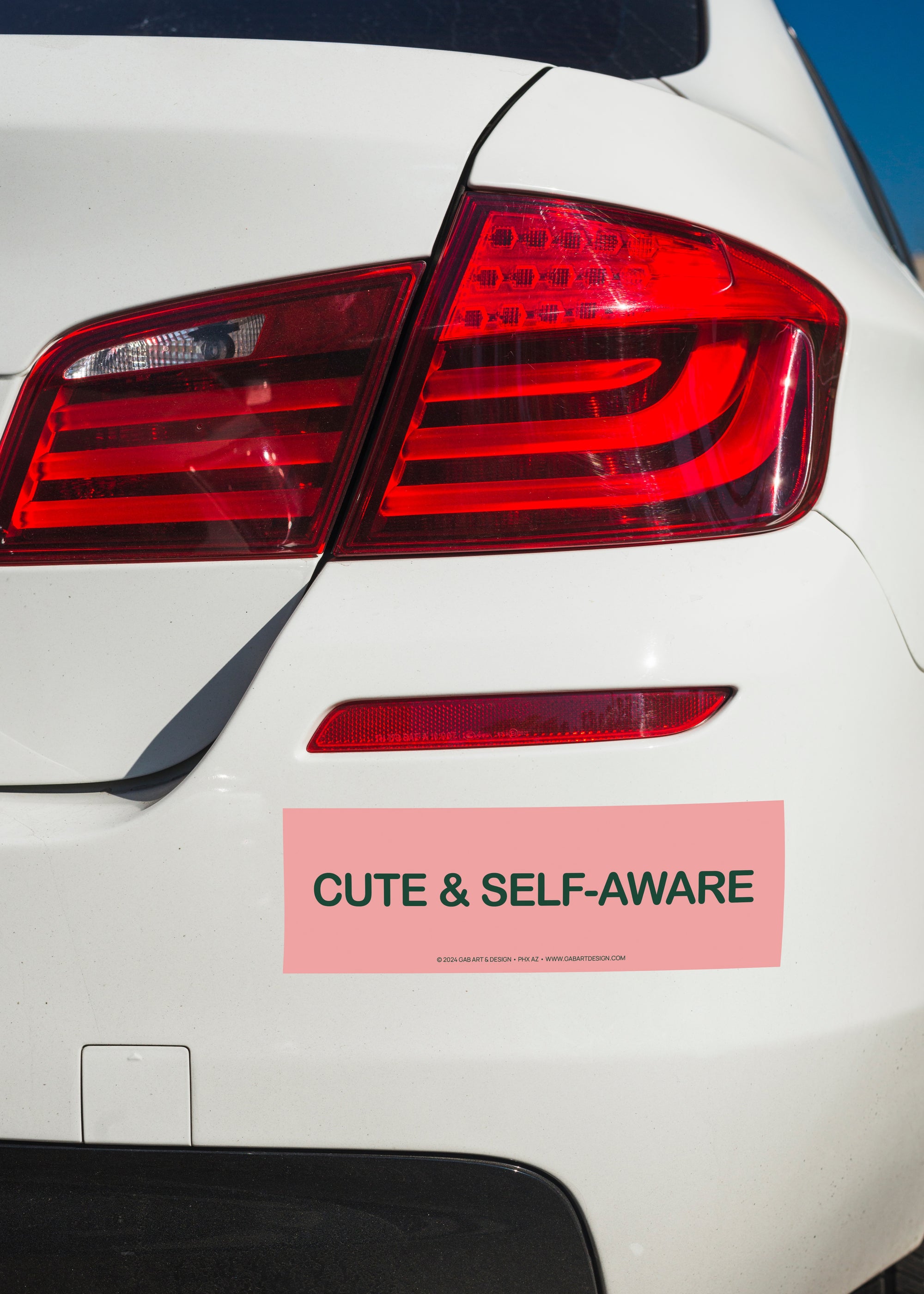 cute & self-aware bumper sticker / magnet
