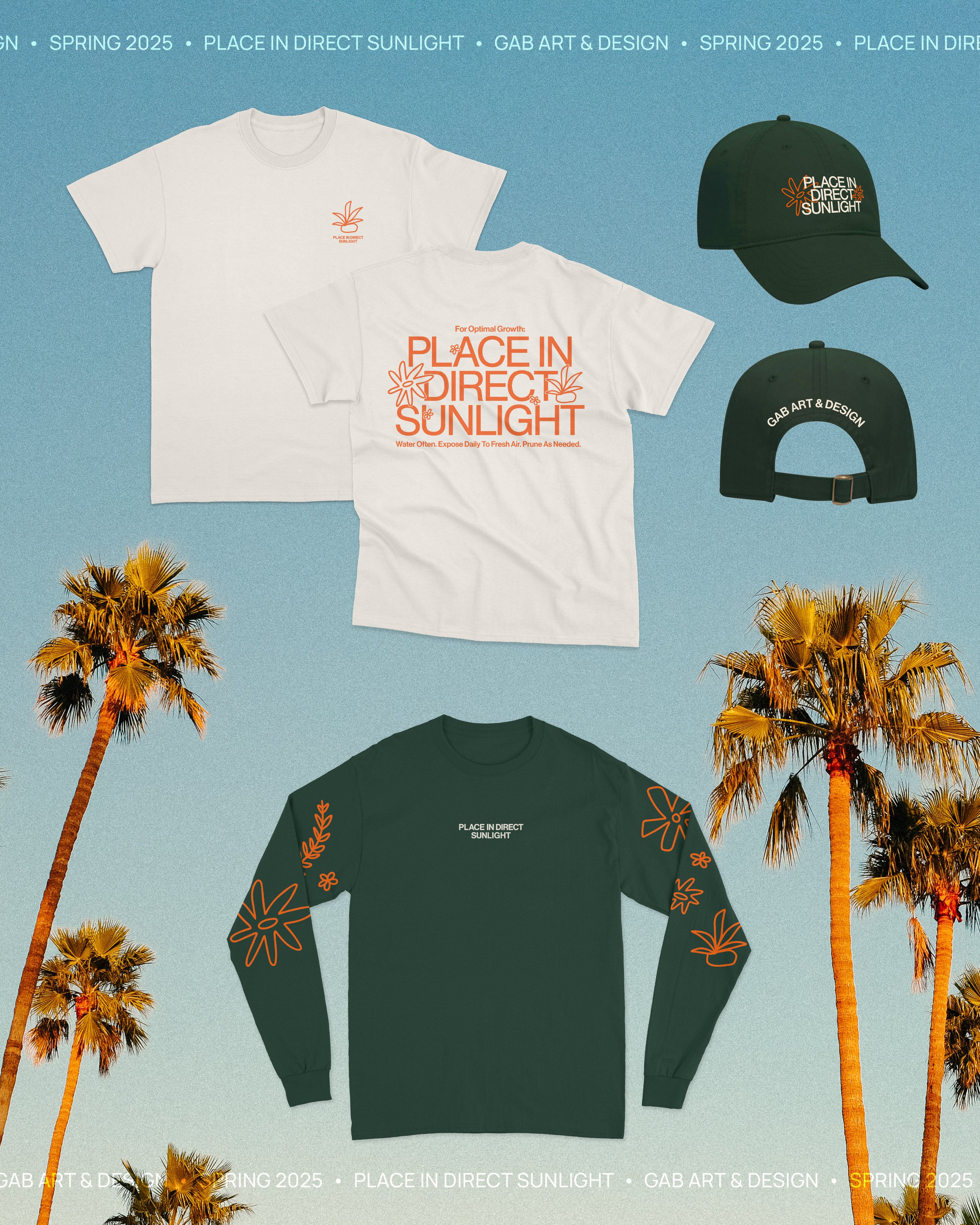 place in direct sunlight hat