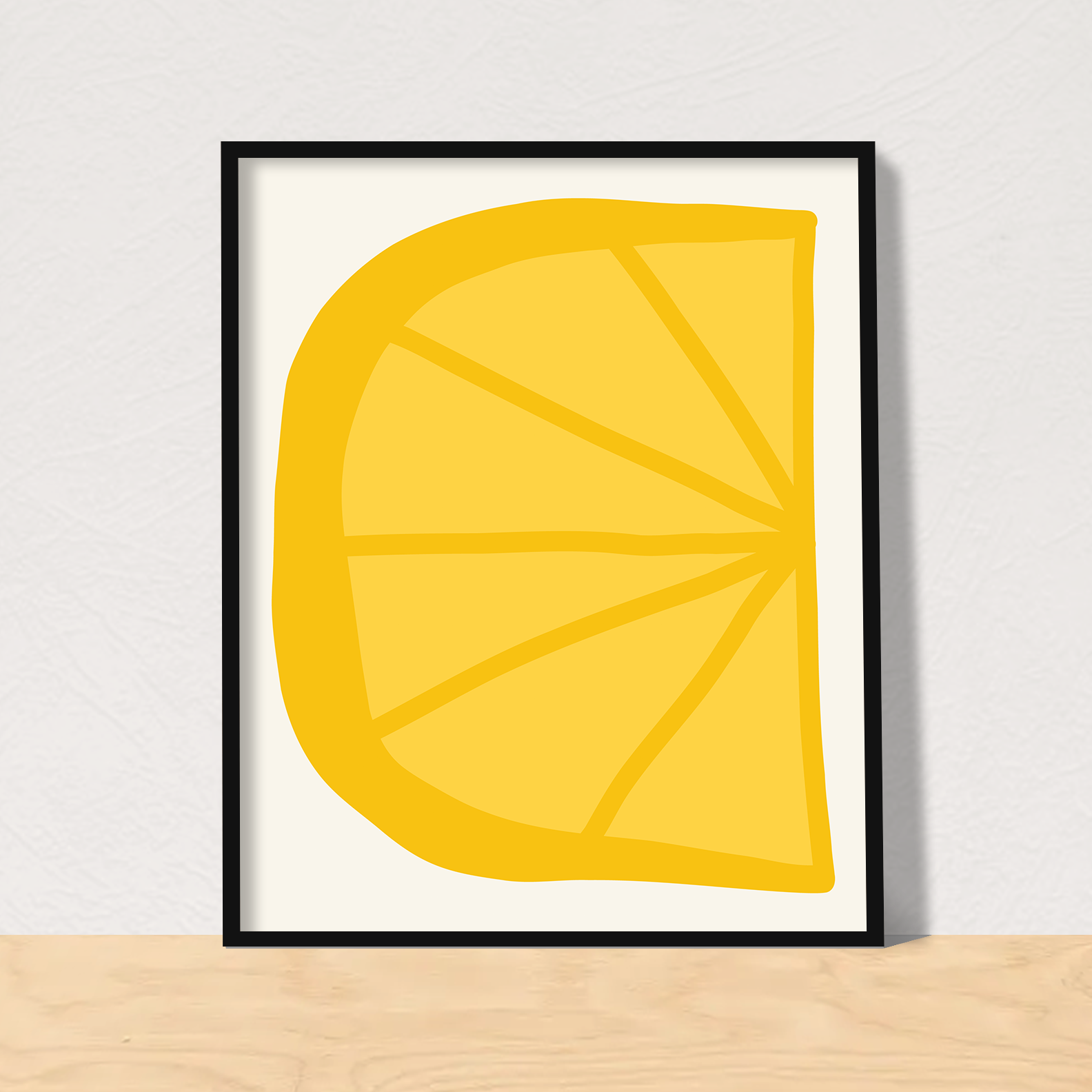 lemon art print