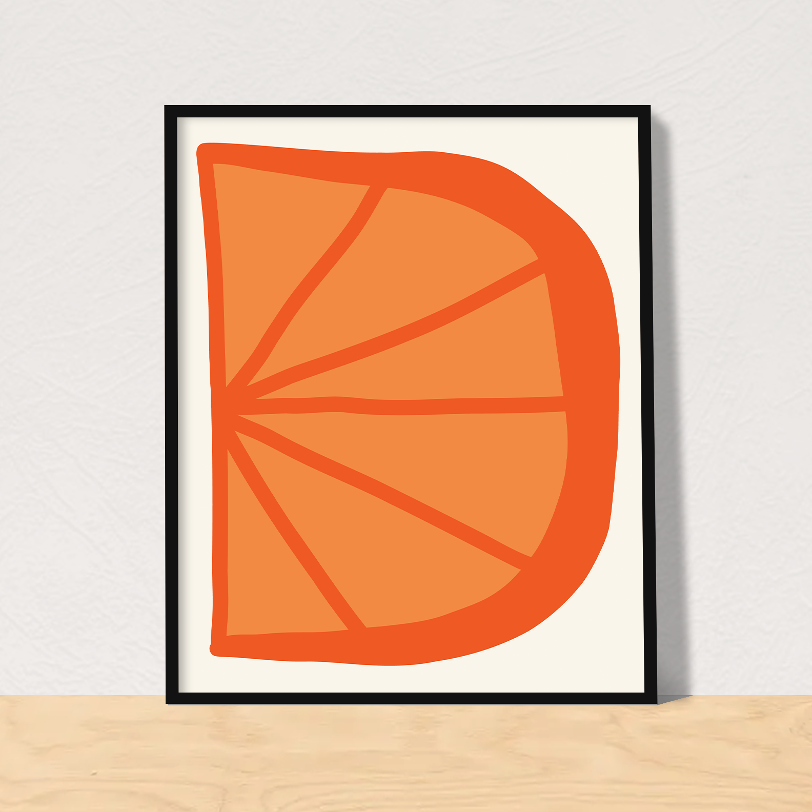 orange art print