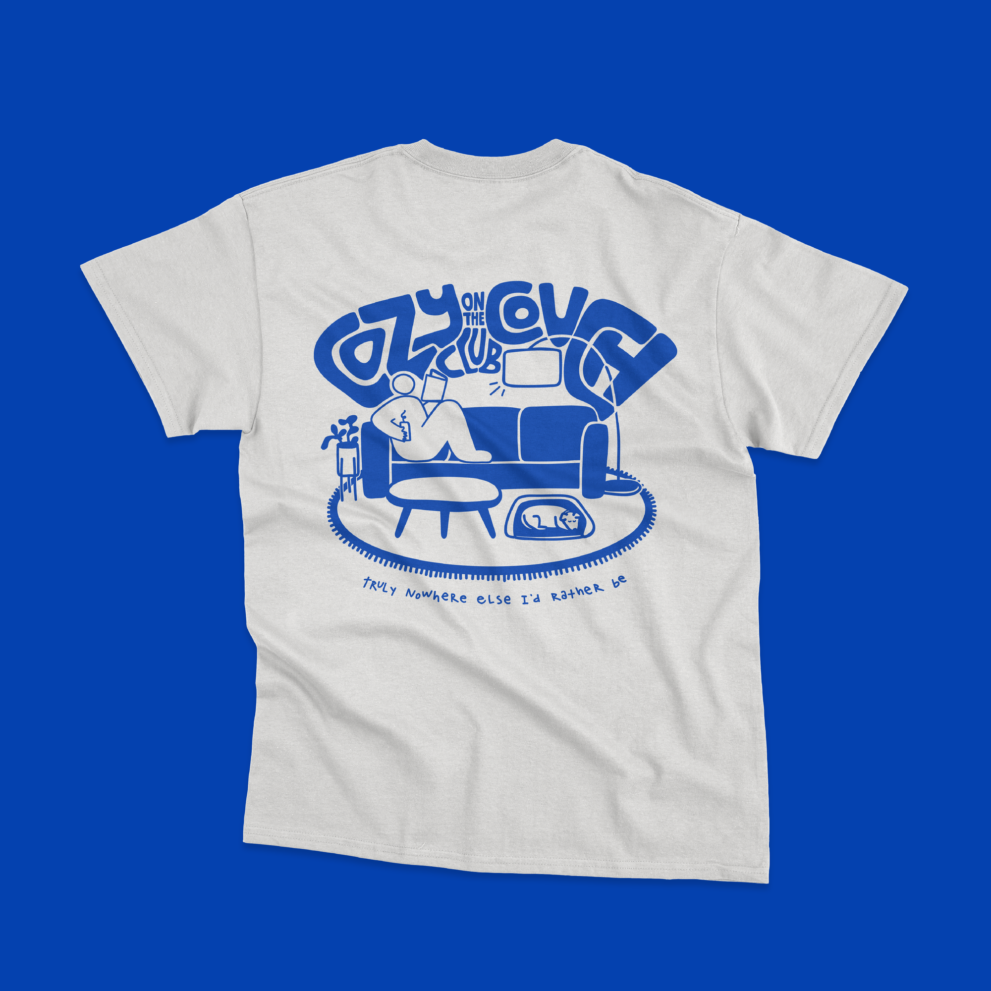 cozy on the couch club - short sleeve
