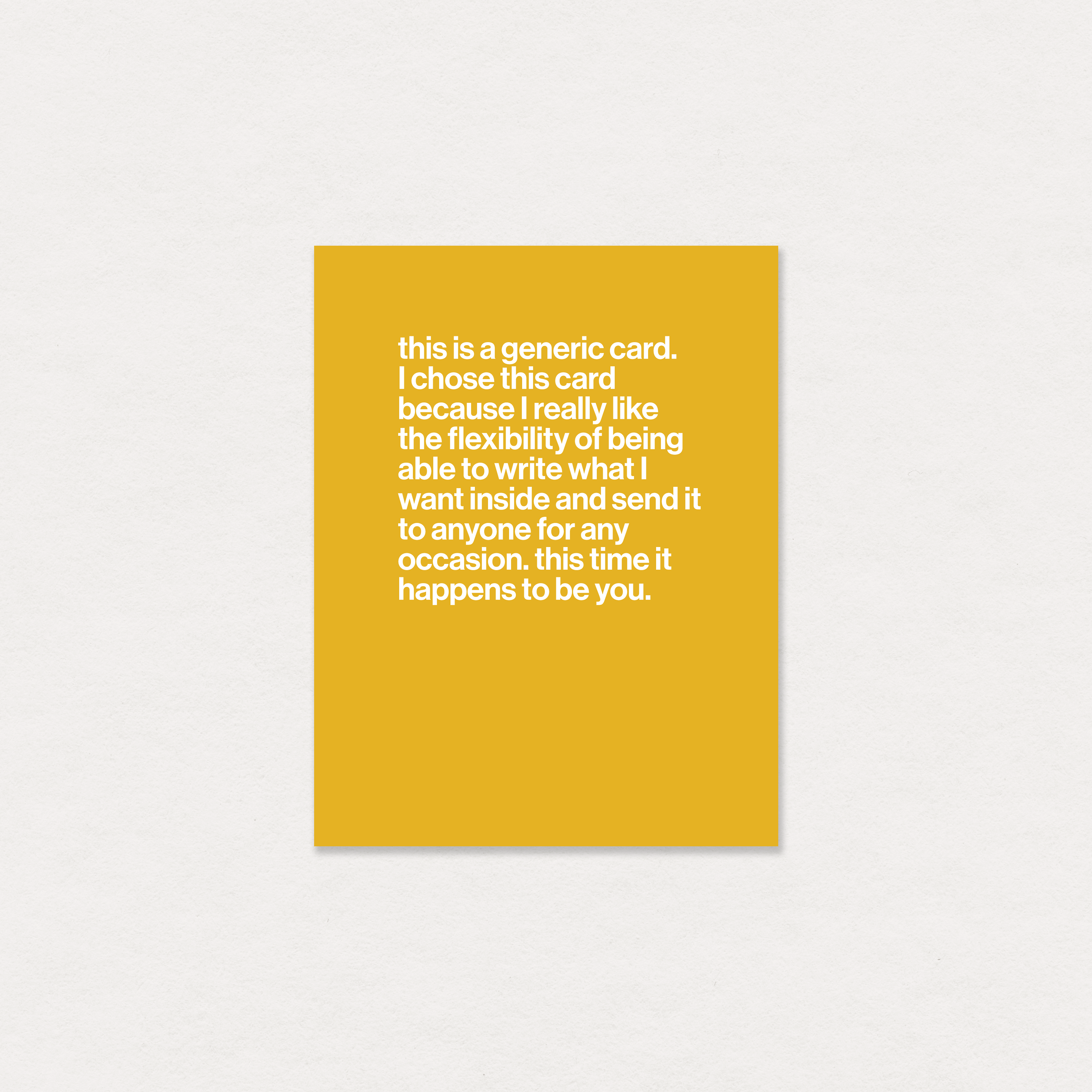 generic greeting card