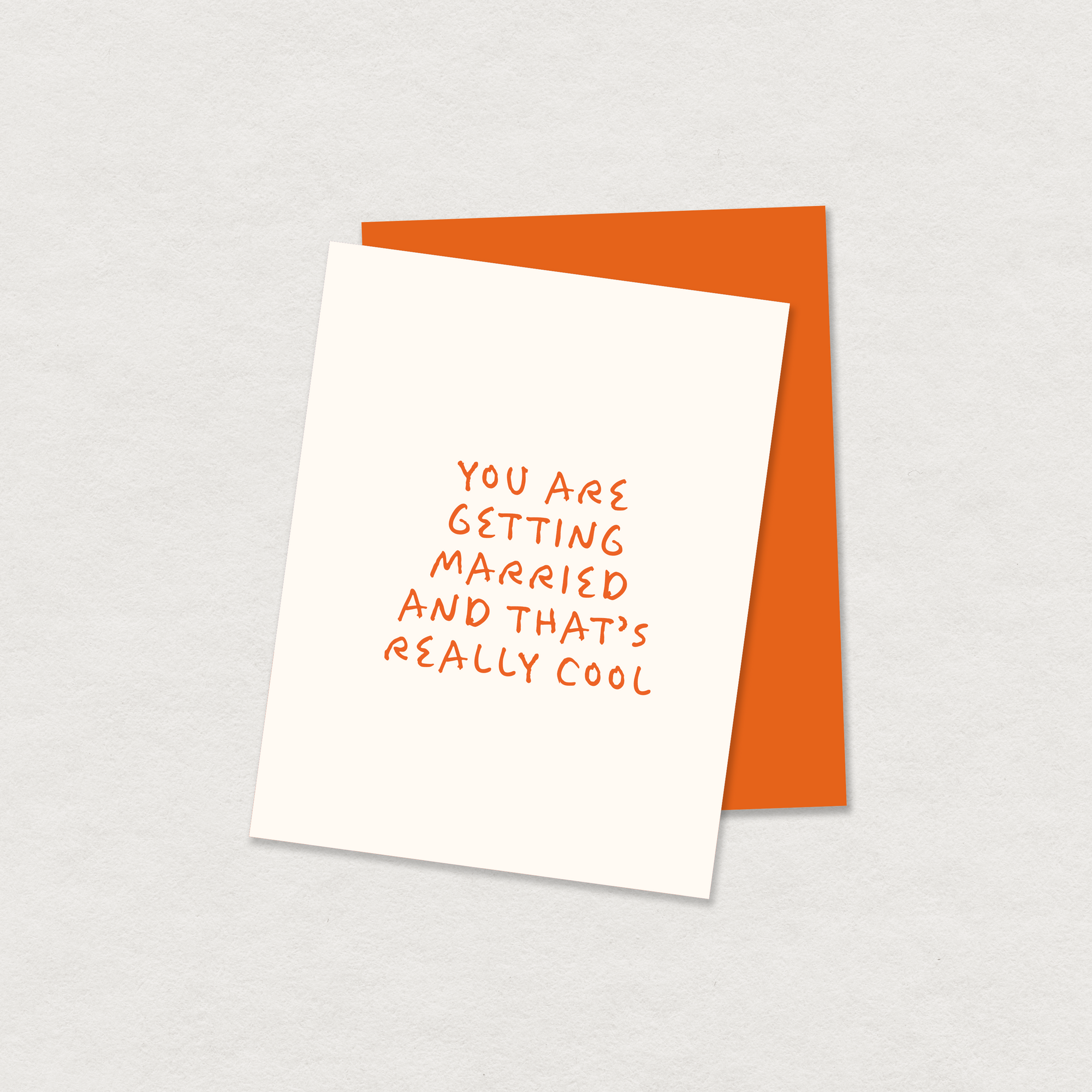 you are getting married greeting card