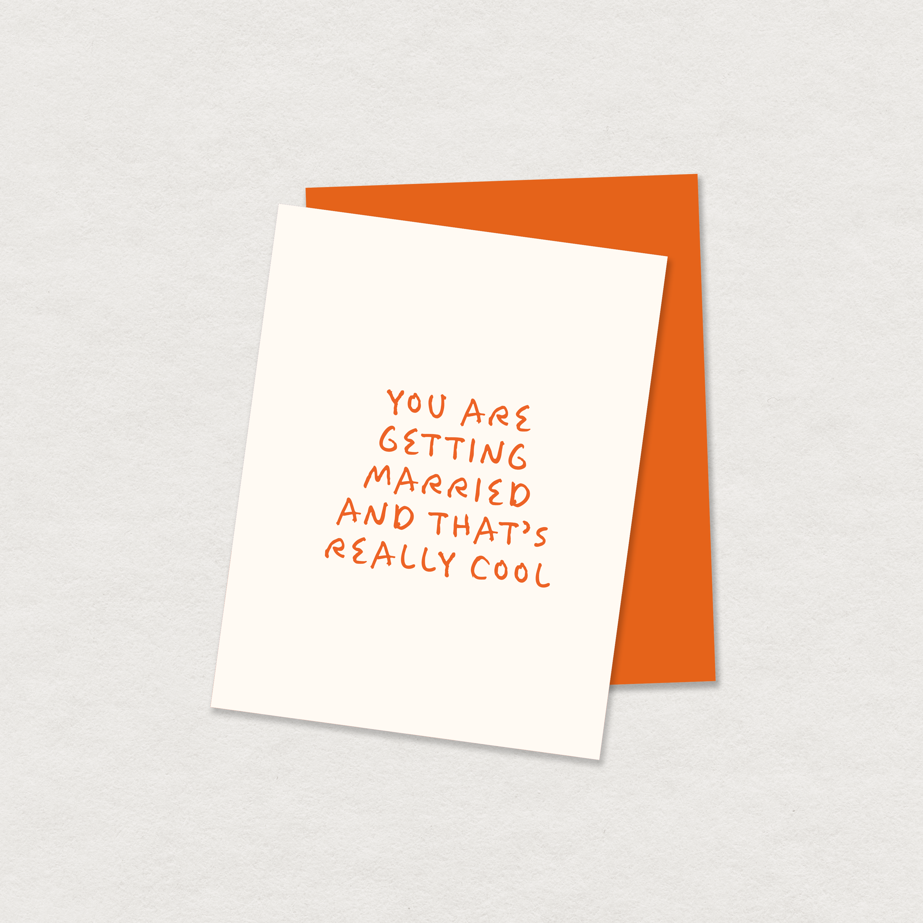 you are getting married greeting card