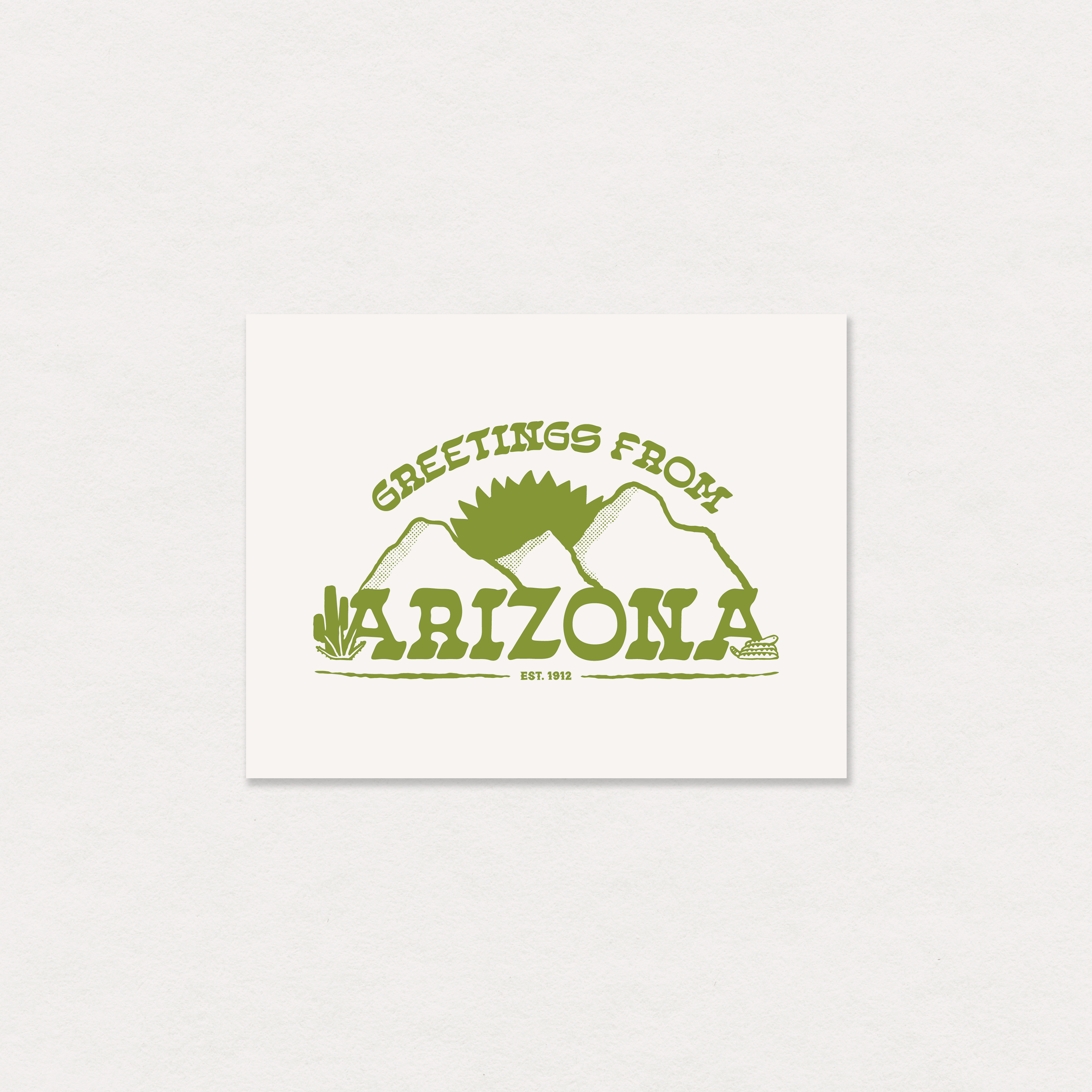 greetings from arizona card