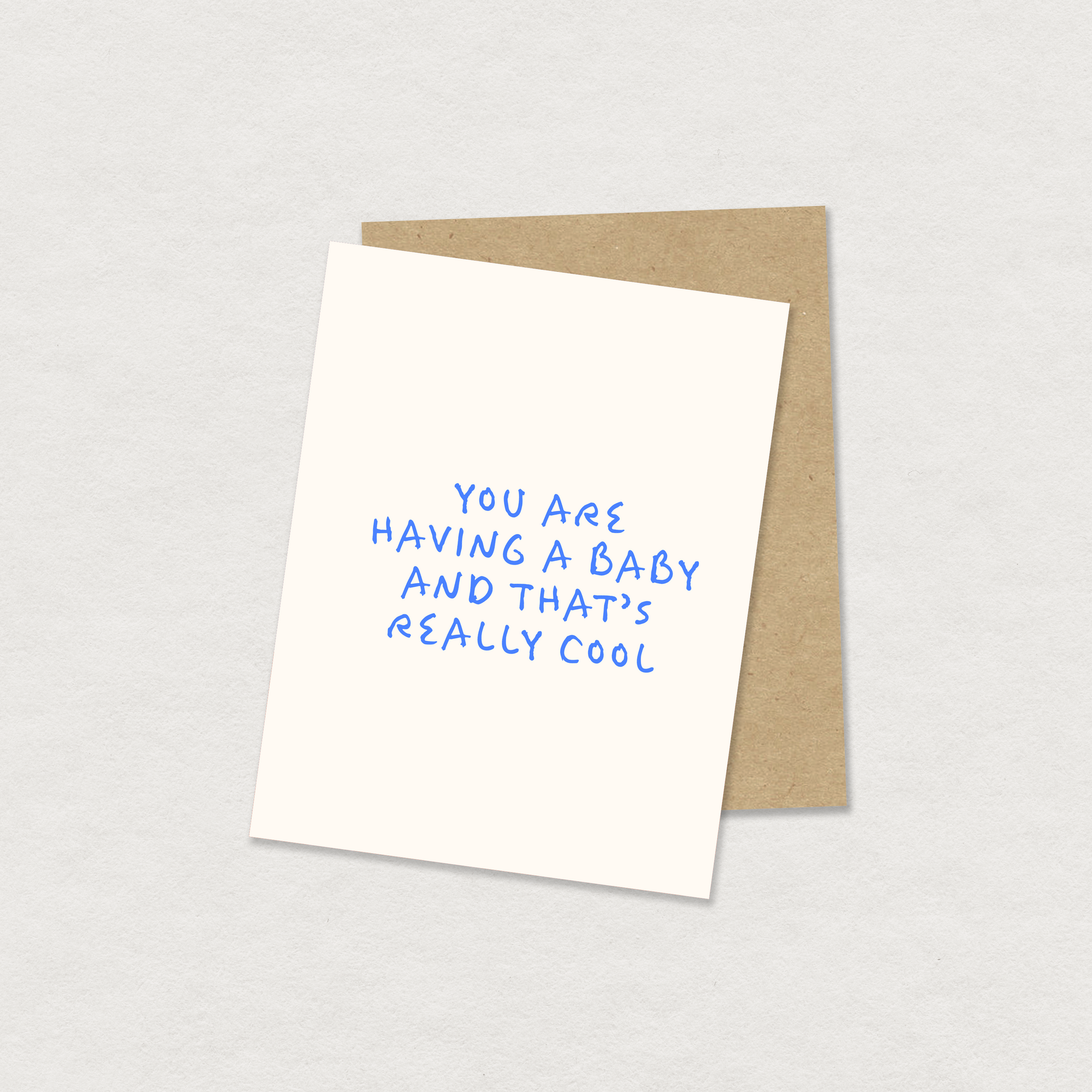 you are having a baby greeting card