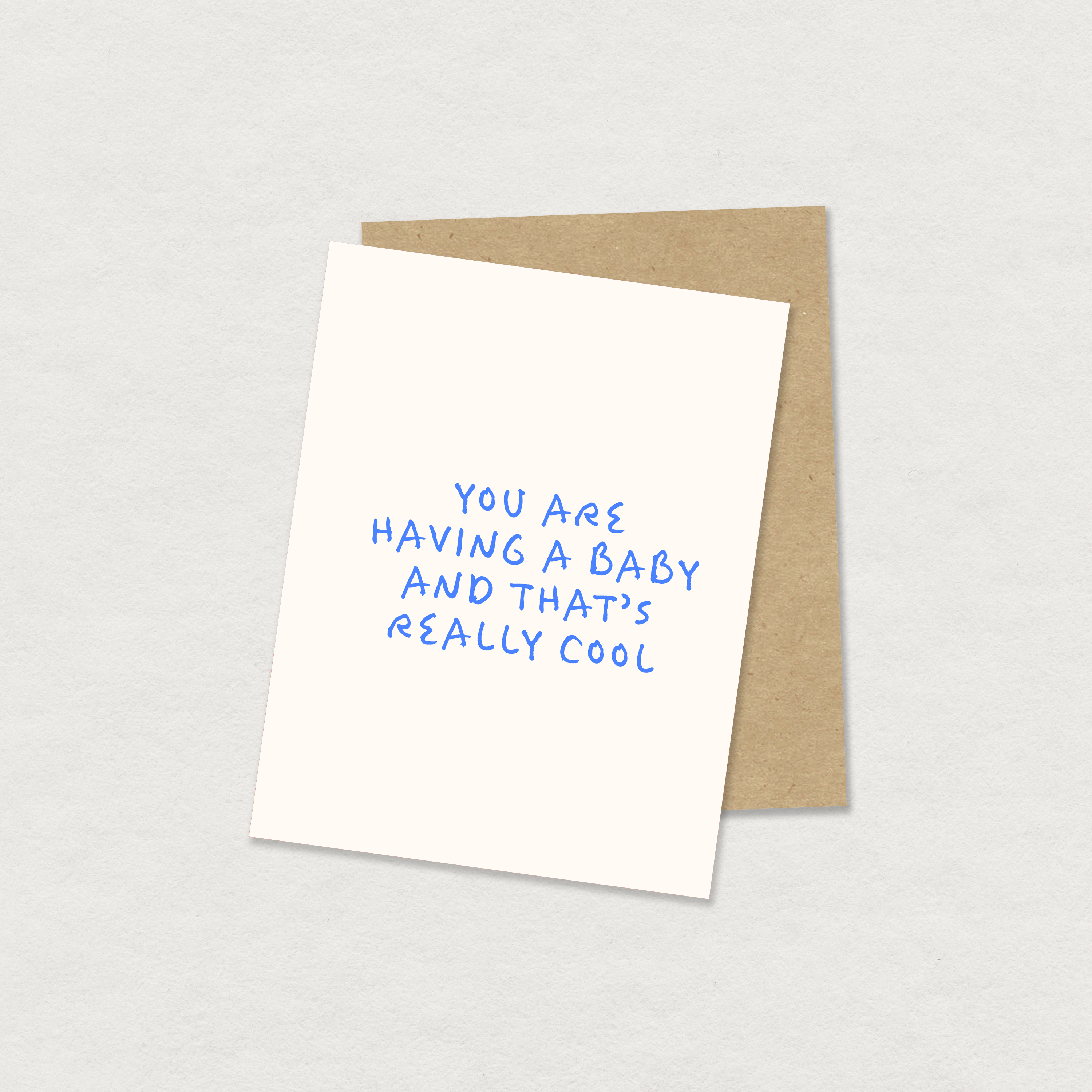 you are having a baby greeting card