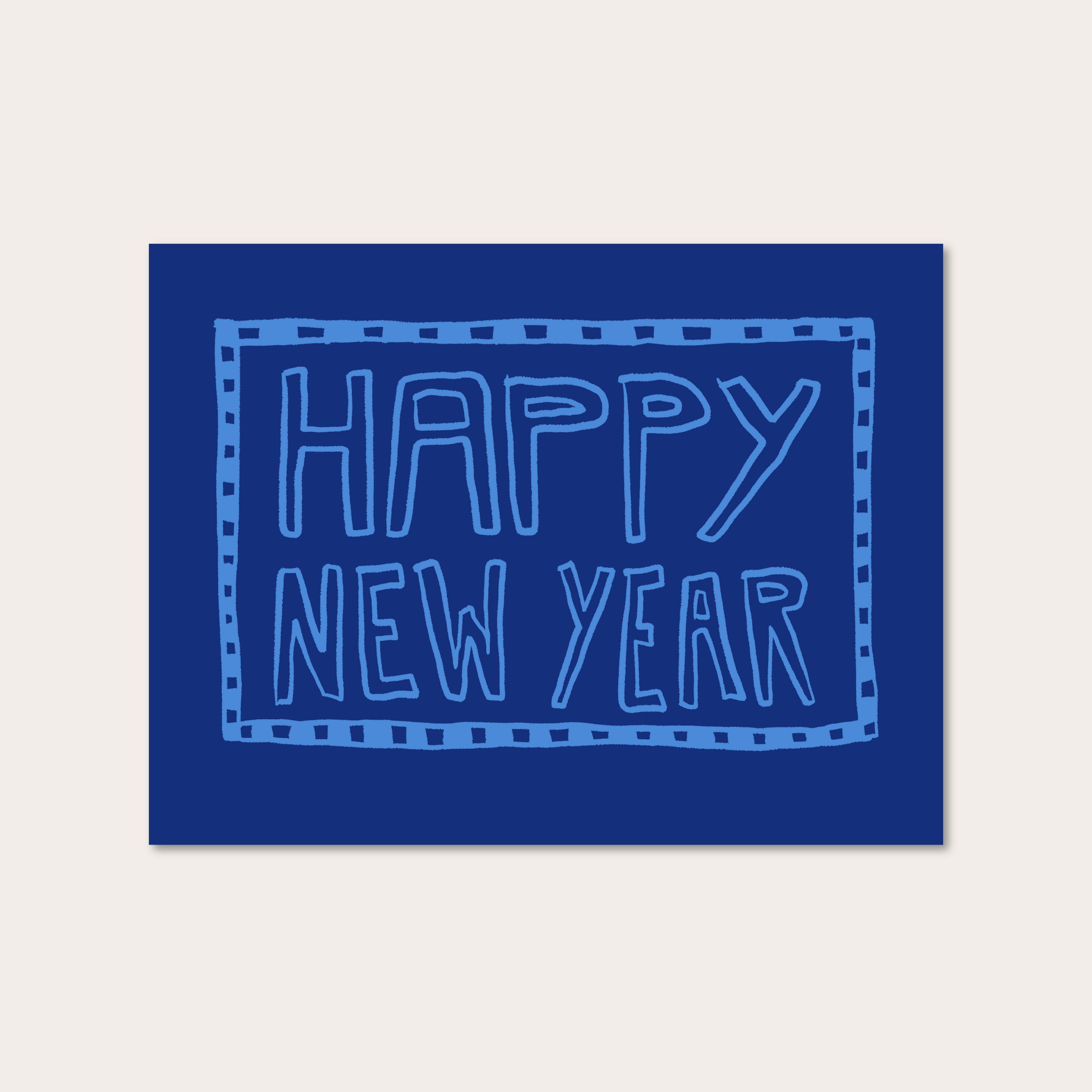 happy new year greeting card