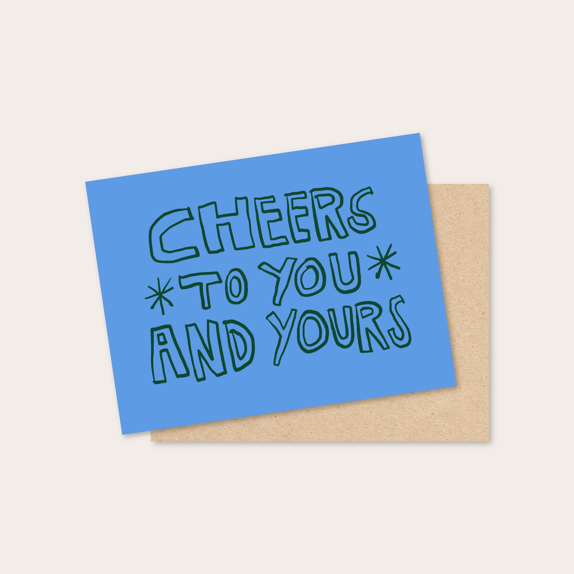 hand-drawn holiday card pack (pack of 8)