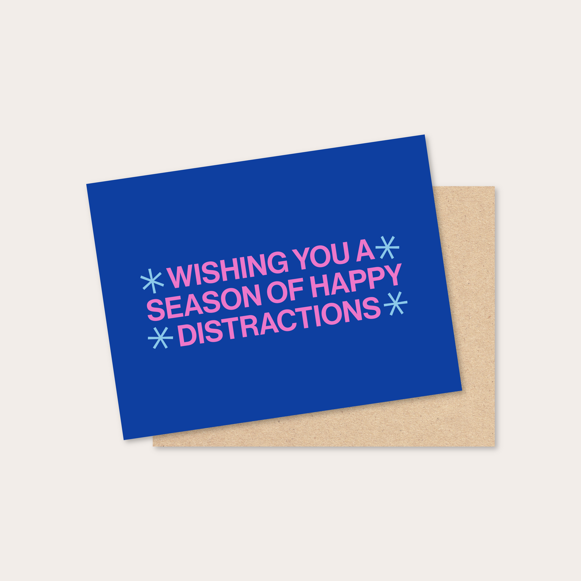 happy distractions holiday greeting card