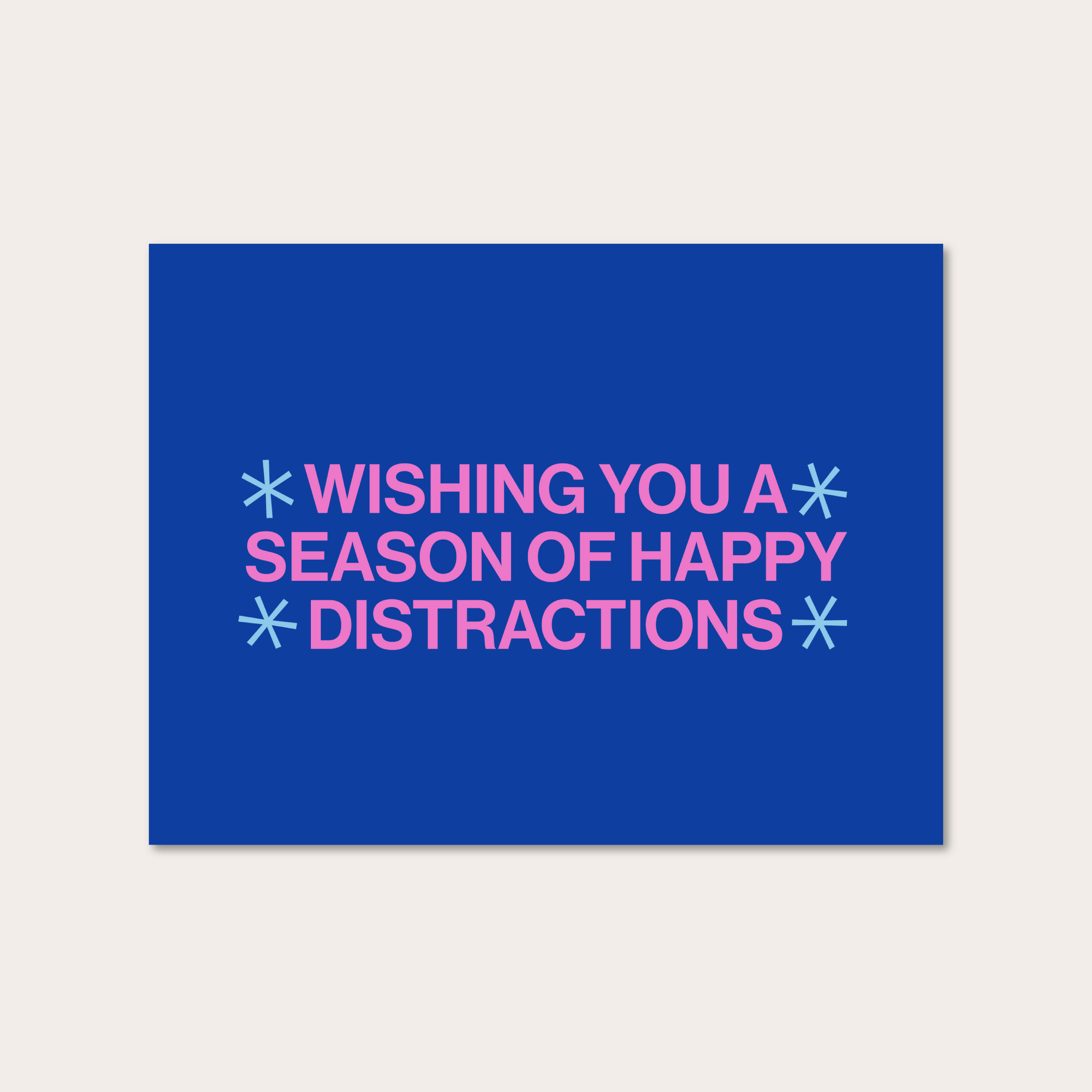happy distractions holiday greeting card