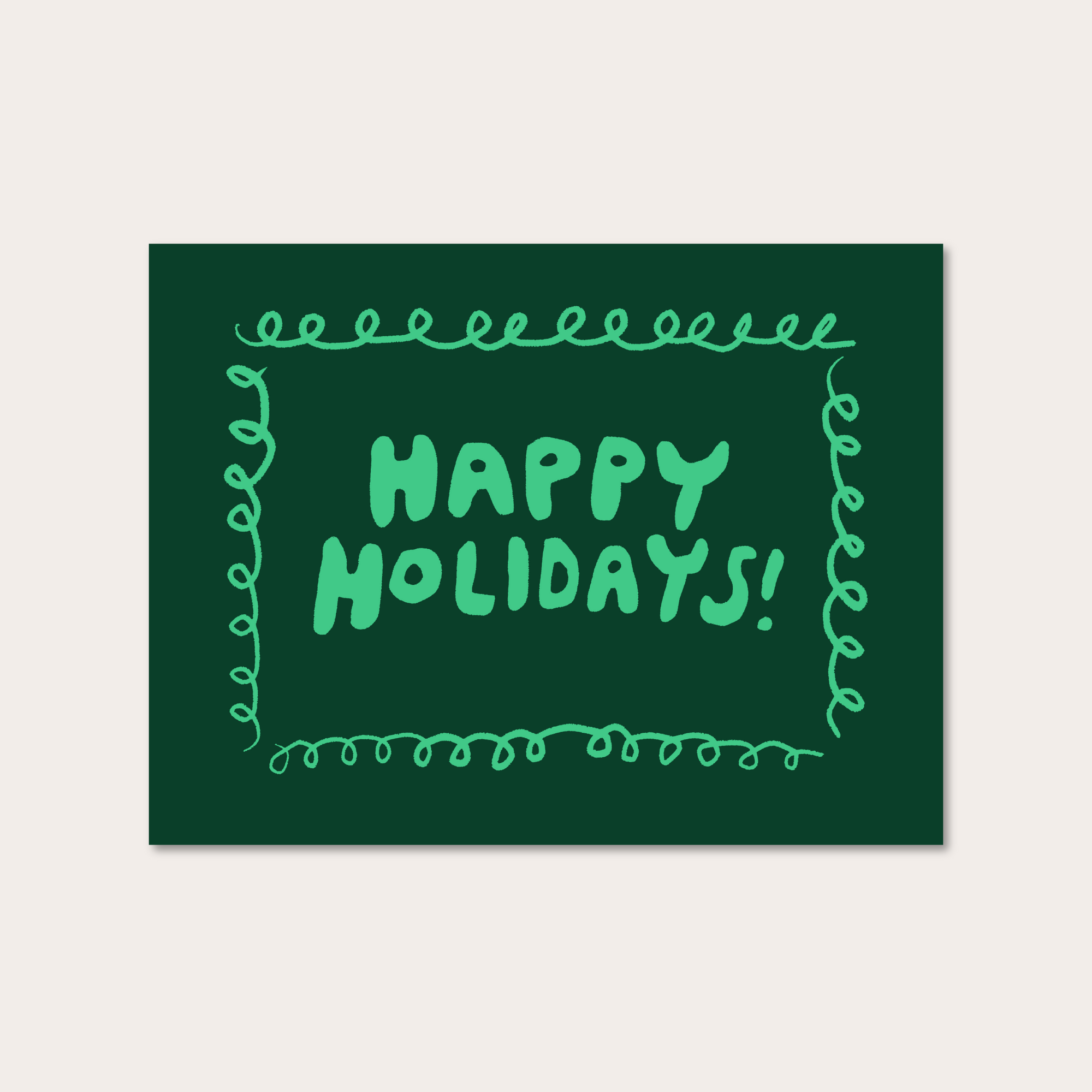 happy holidays no. 1 greeting card