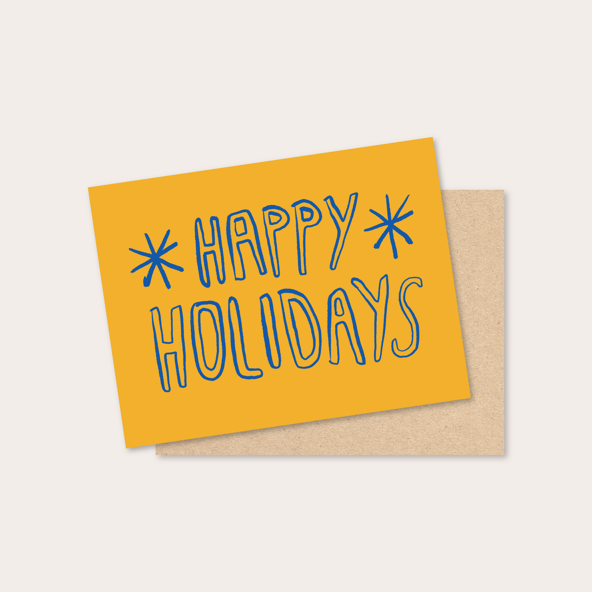 happy holidays no. 2 greeting card