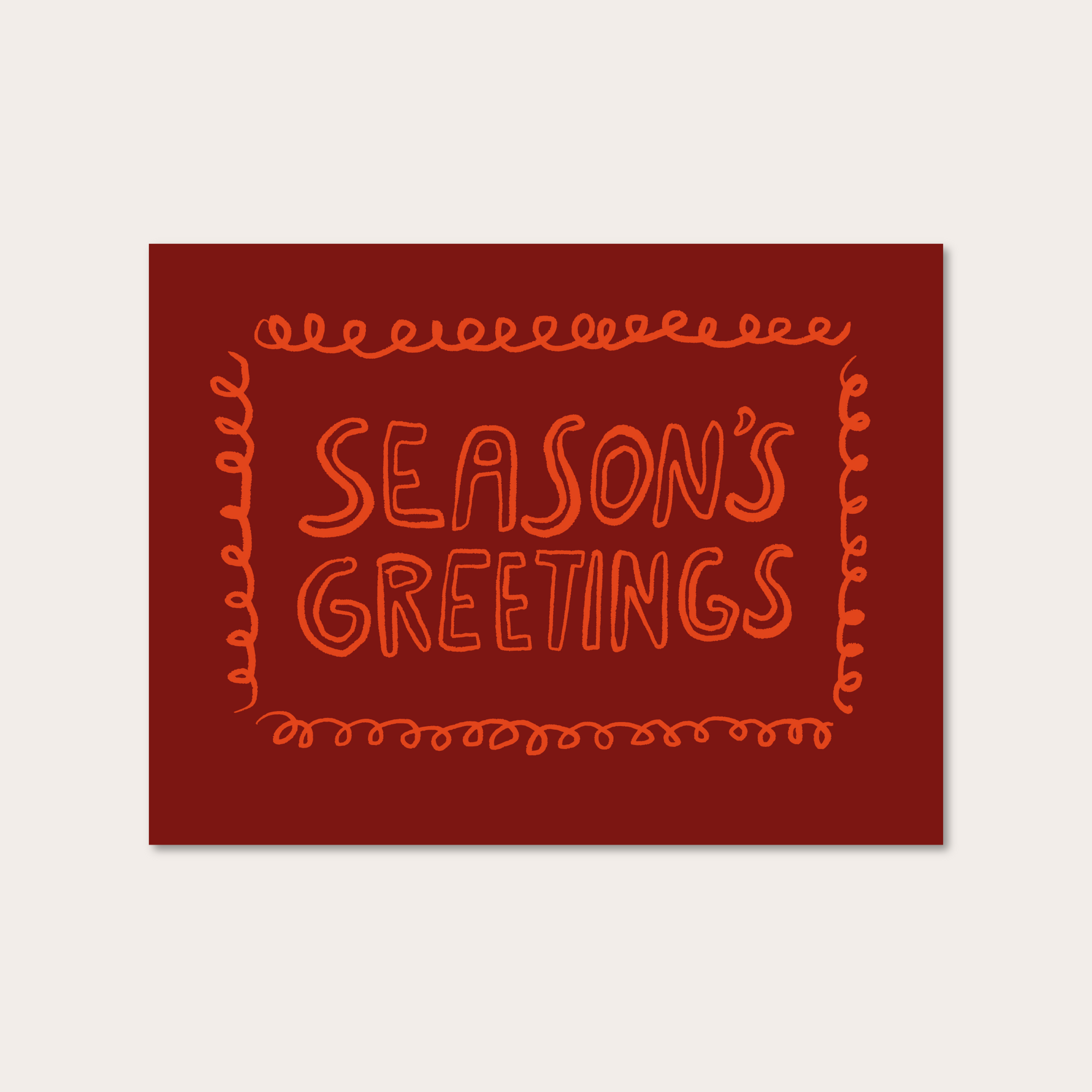 season's greetings card
