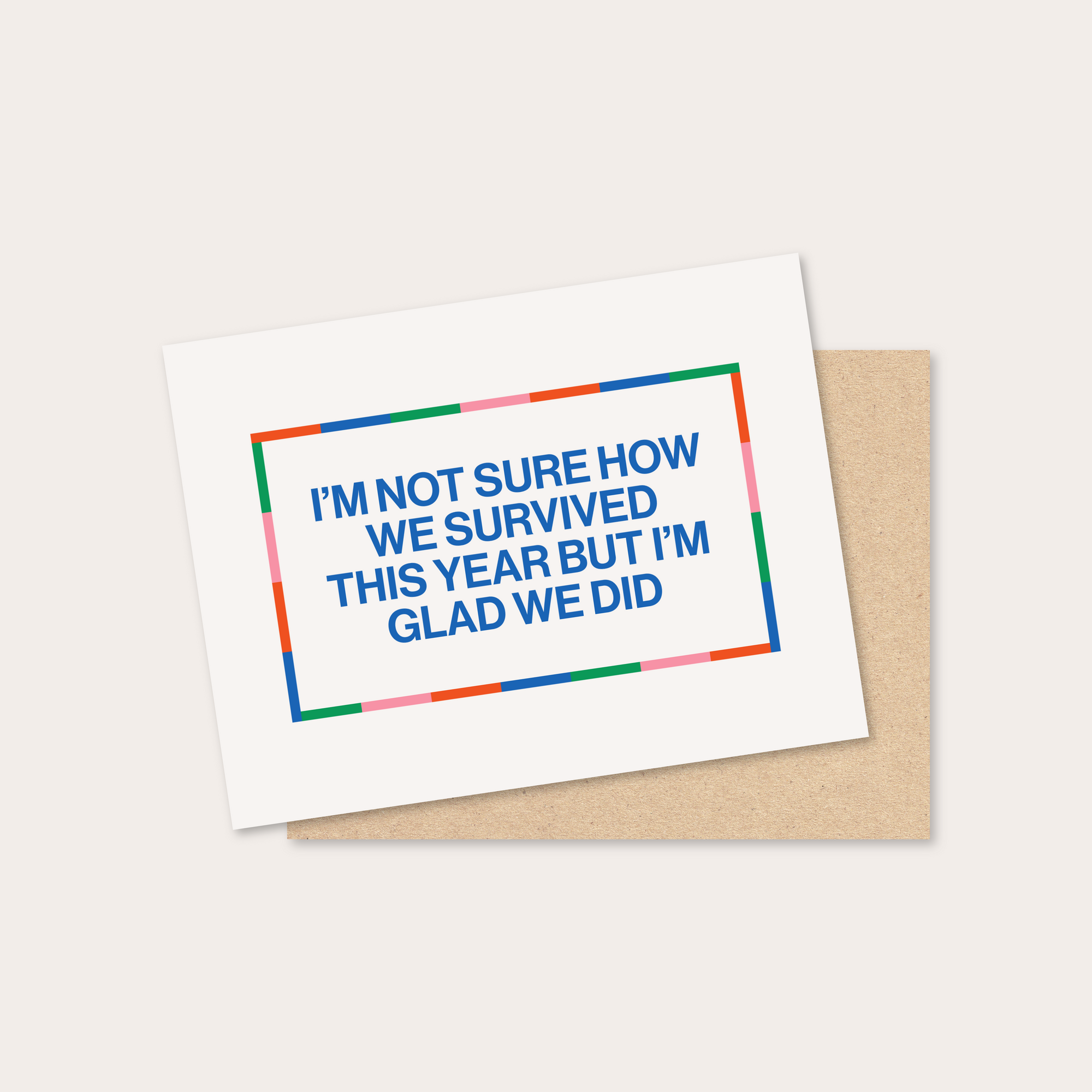 keeping it real holiday card pack (pack of 4)
