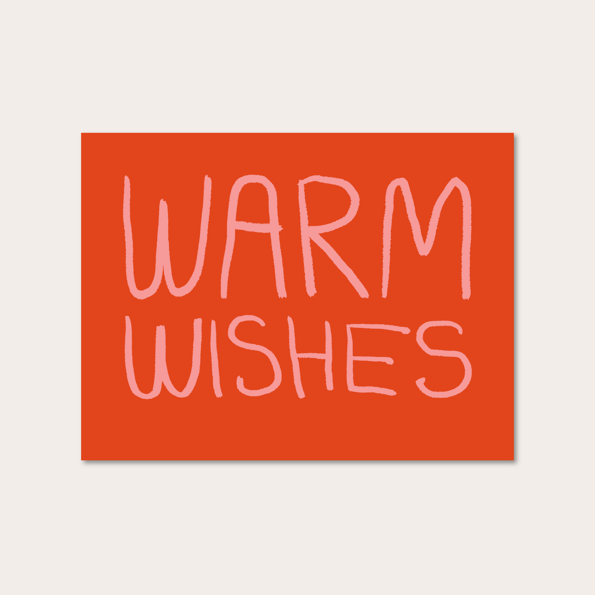 warm wishes greeting card