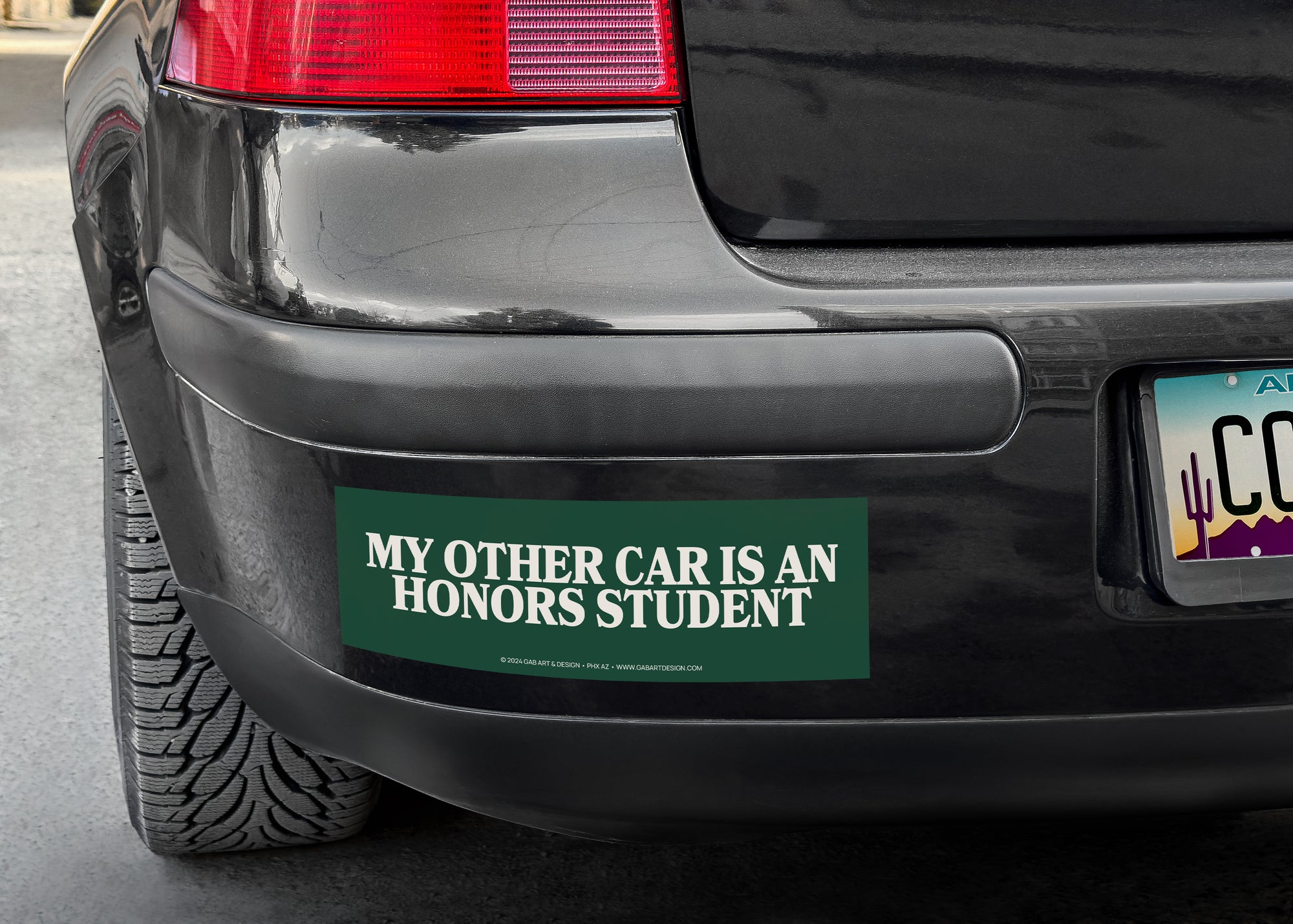 my other car is an honors student bumper sticker / magnet