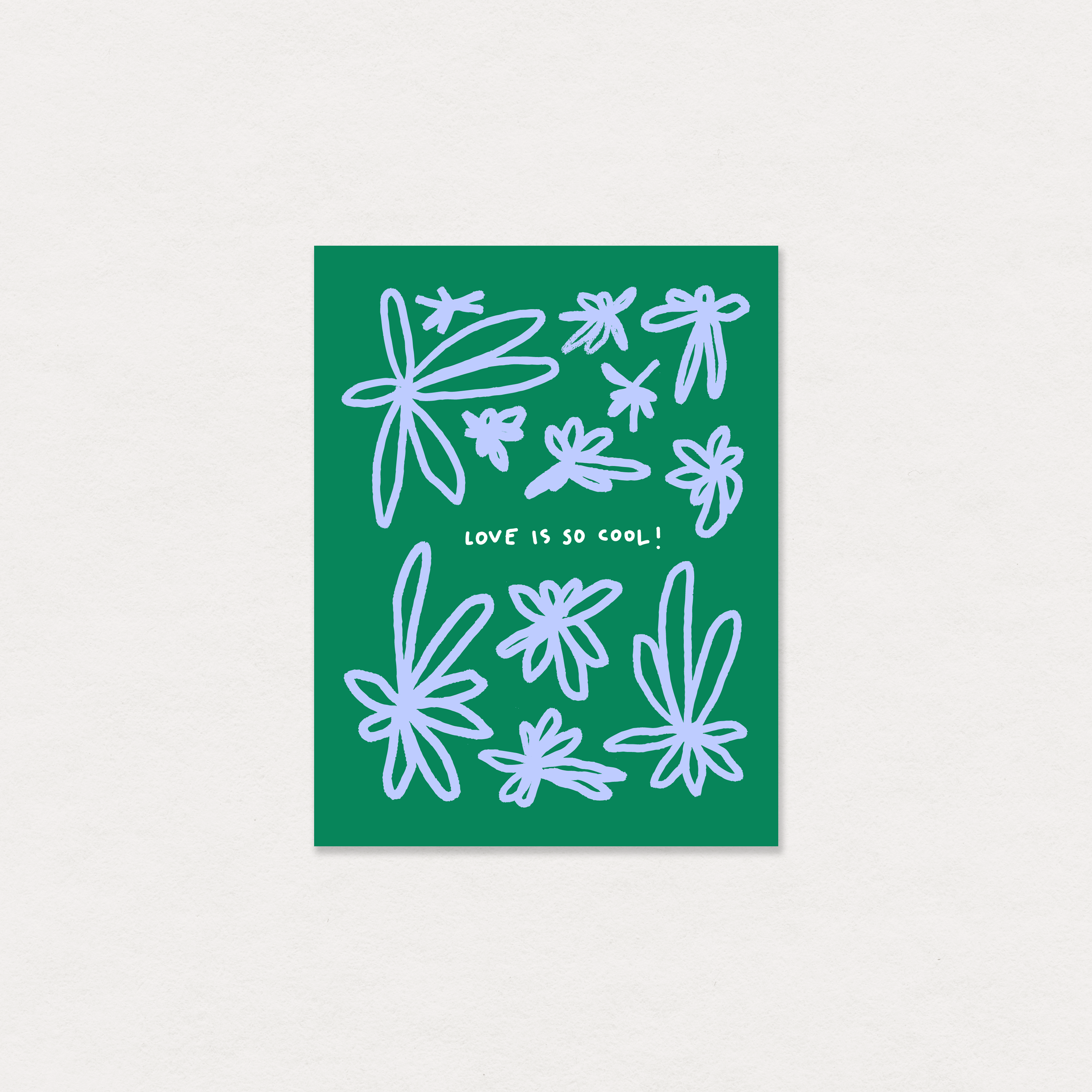 love is so cool greeting card