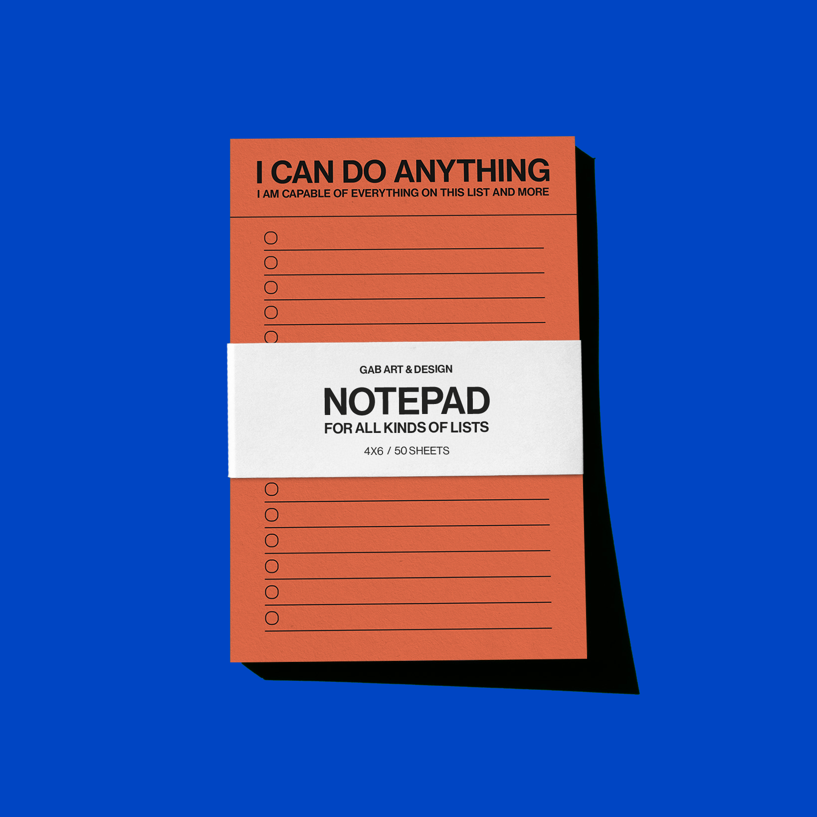 I can do anything - list notepad