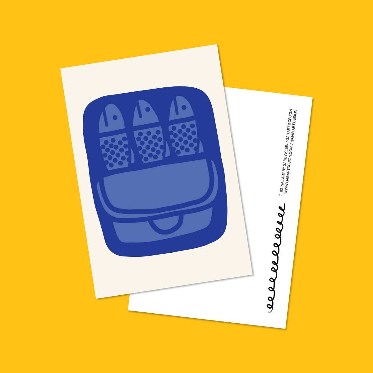 tinned fish postcard print
