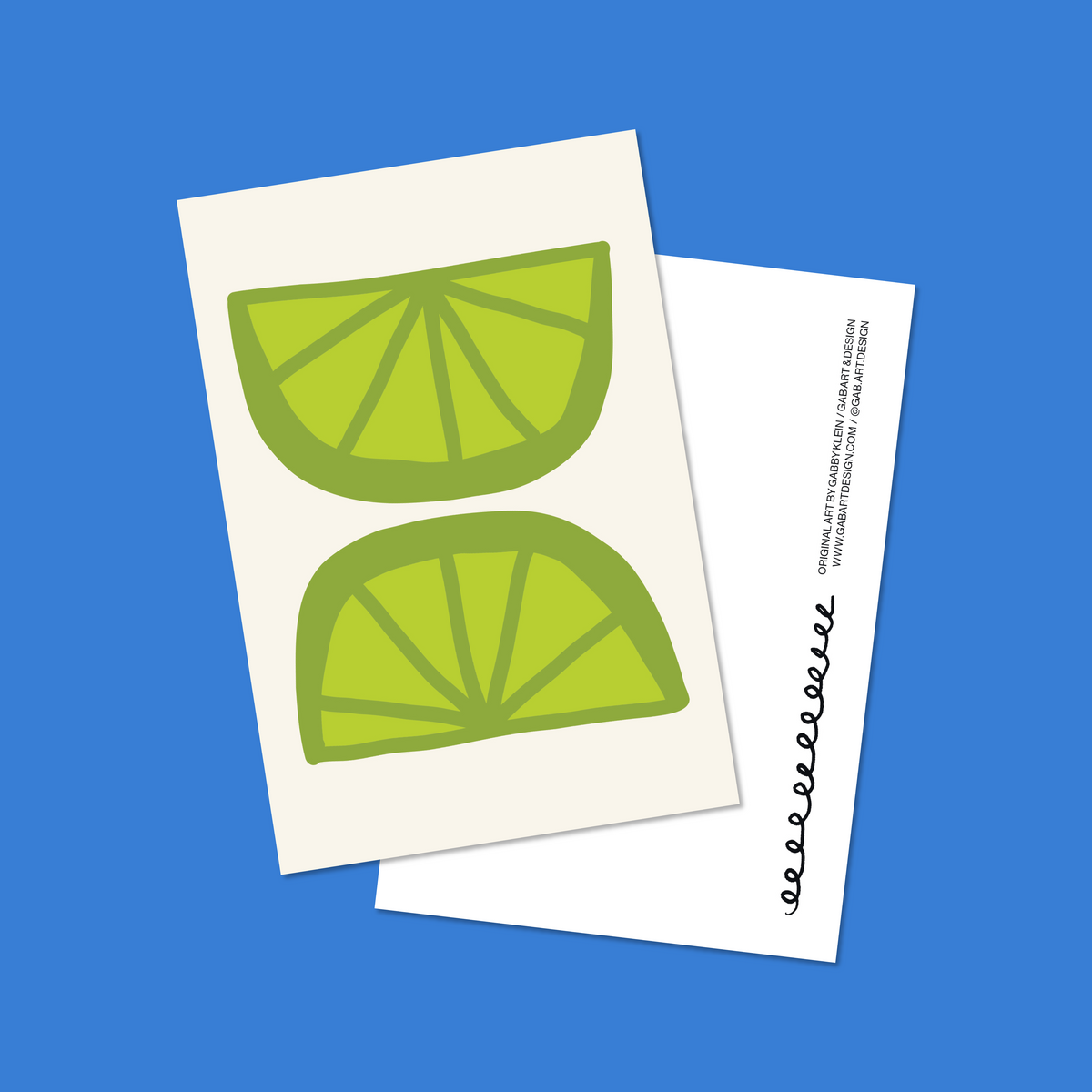 limes postcard print