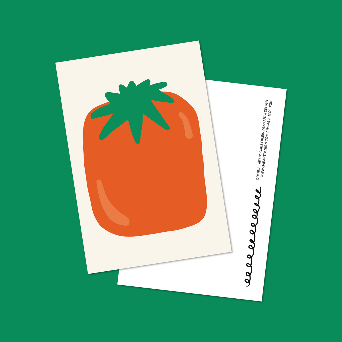 tomato postcard print
