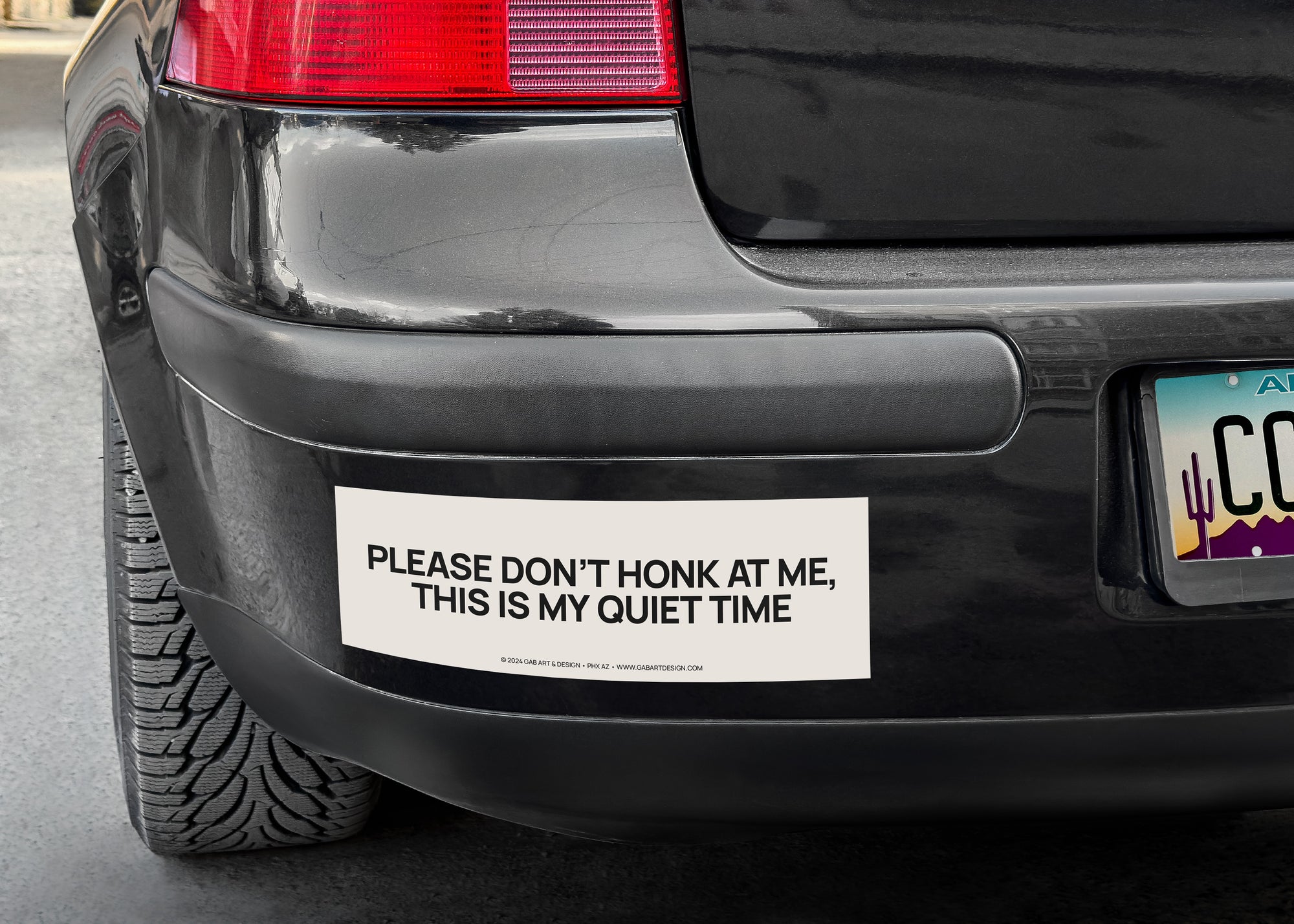 quiet time bumper sticker / magnet