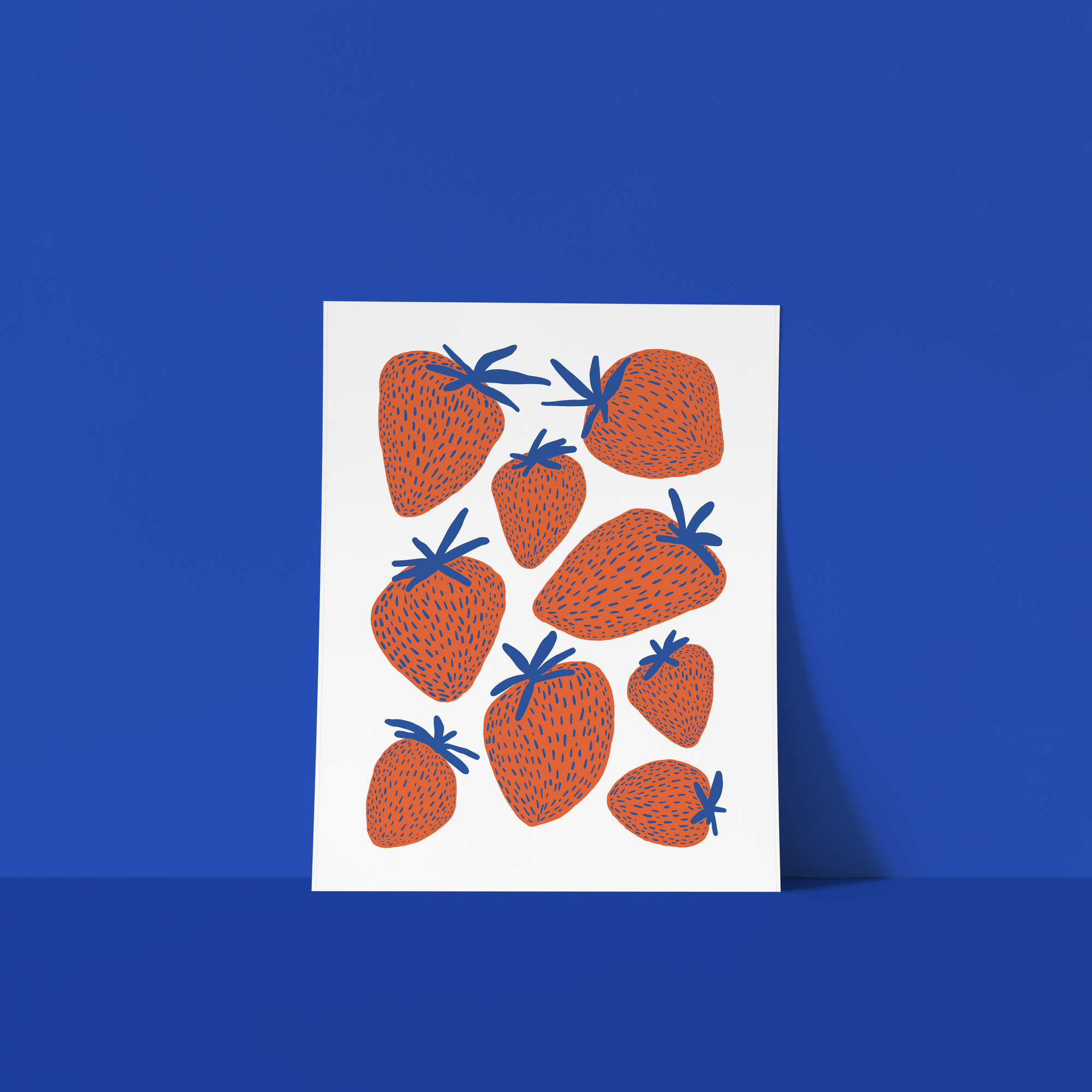 strawberry art print