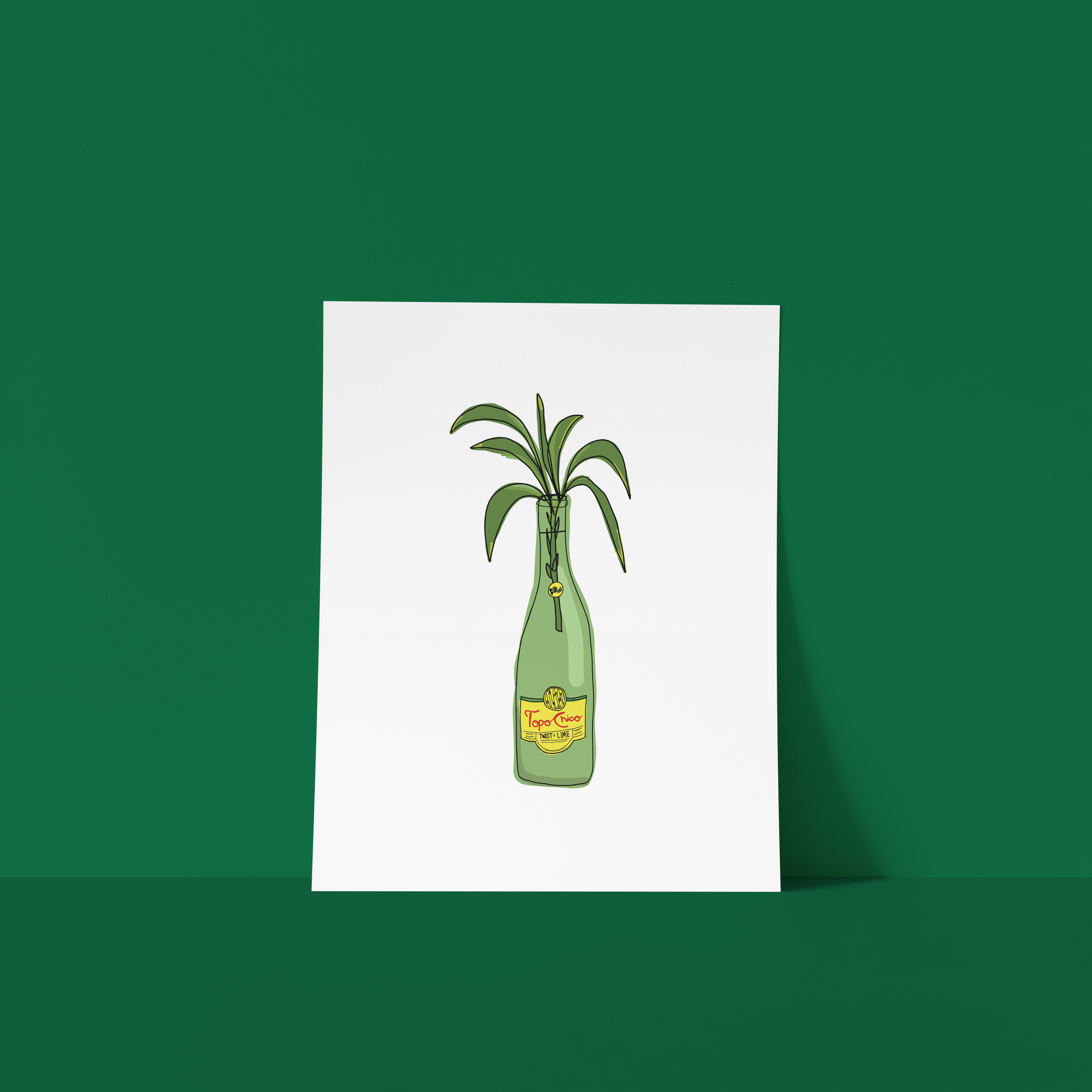 topo chico bamboo art print