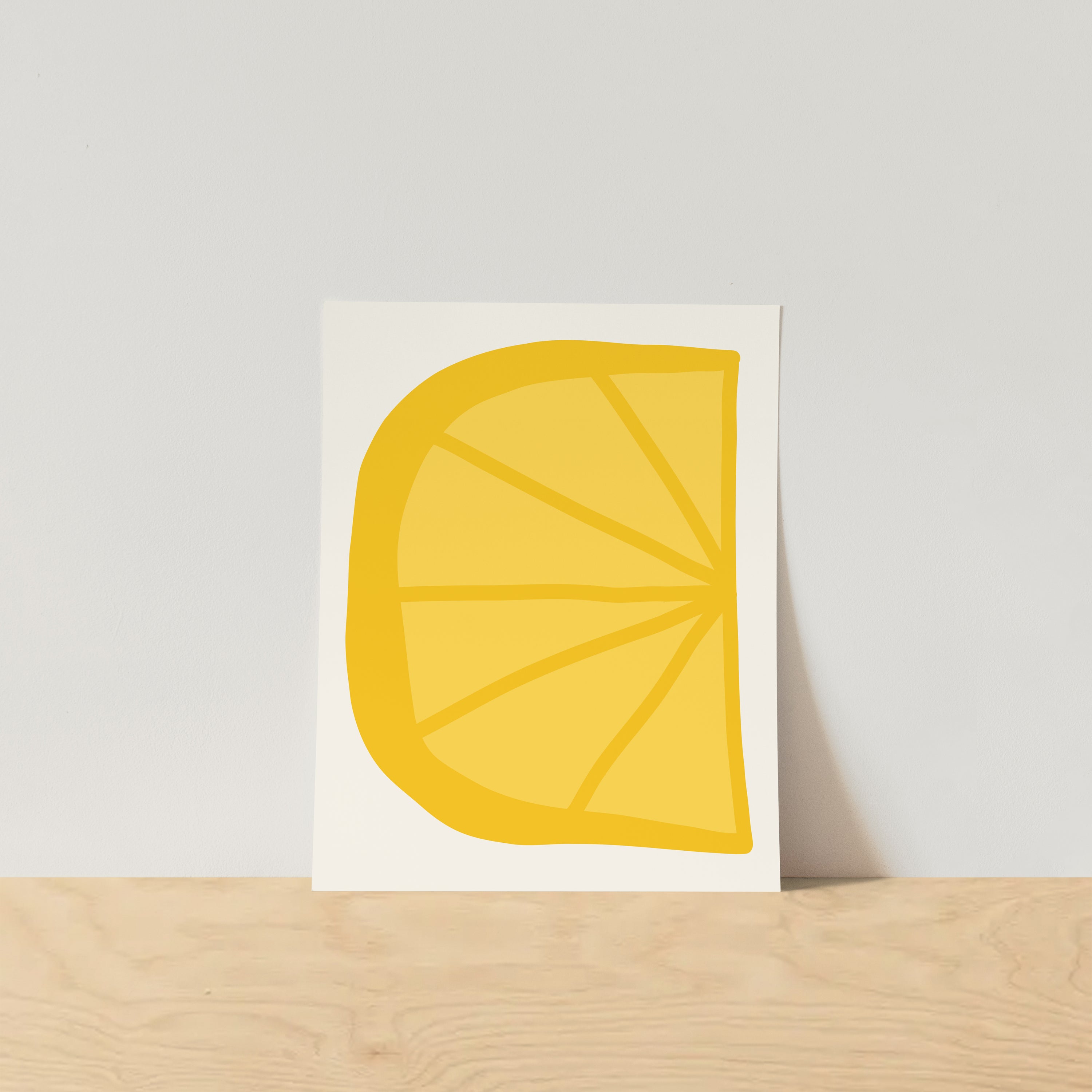 lemon art print