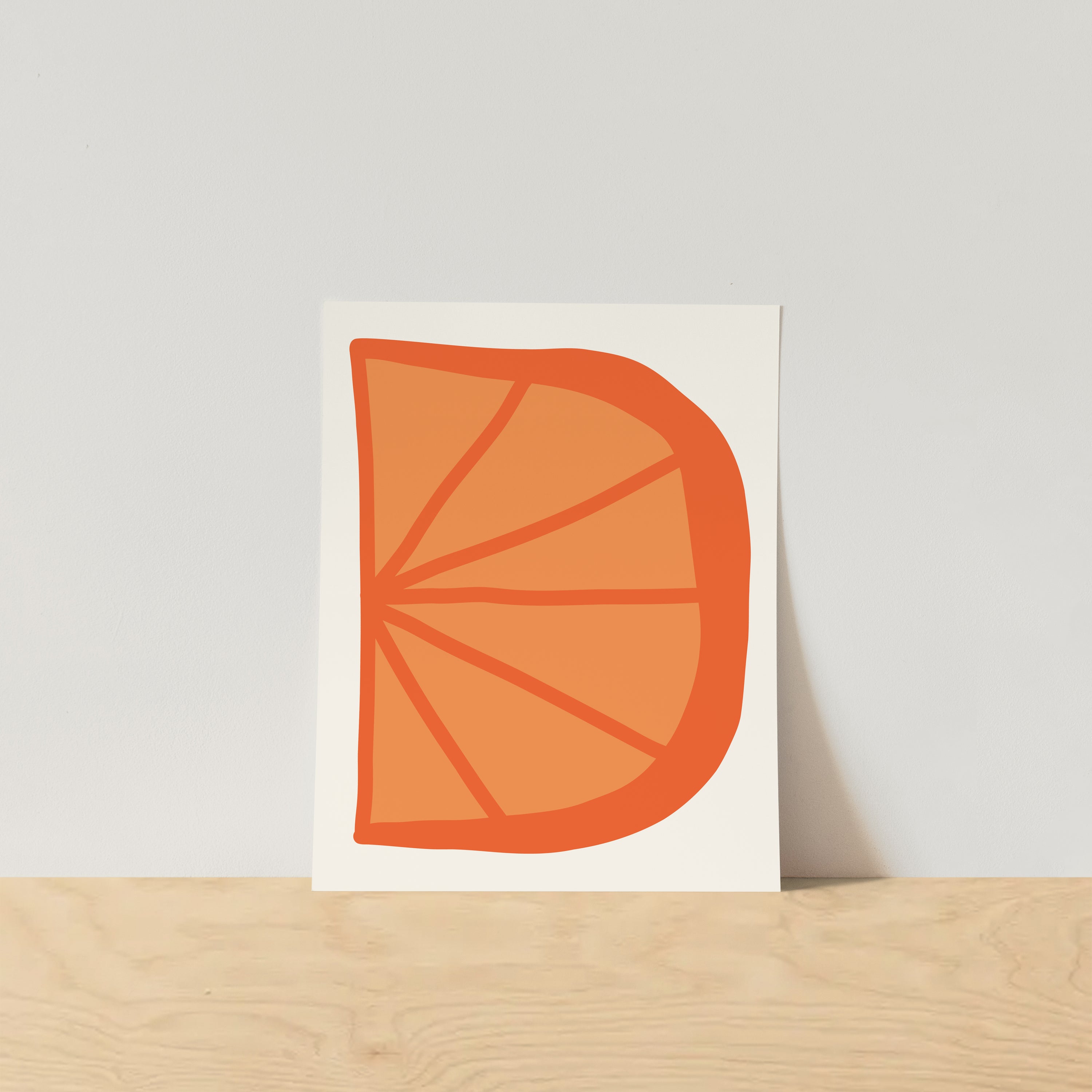 orange art print