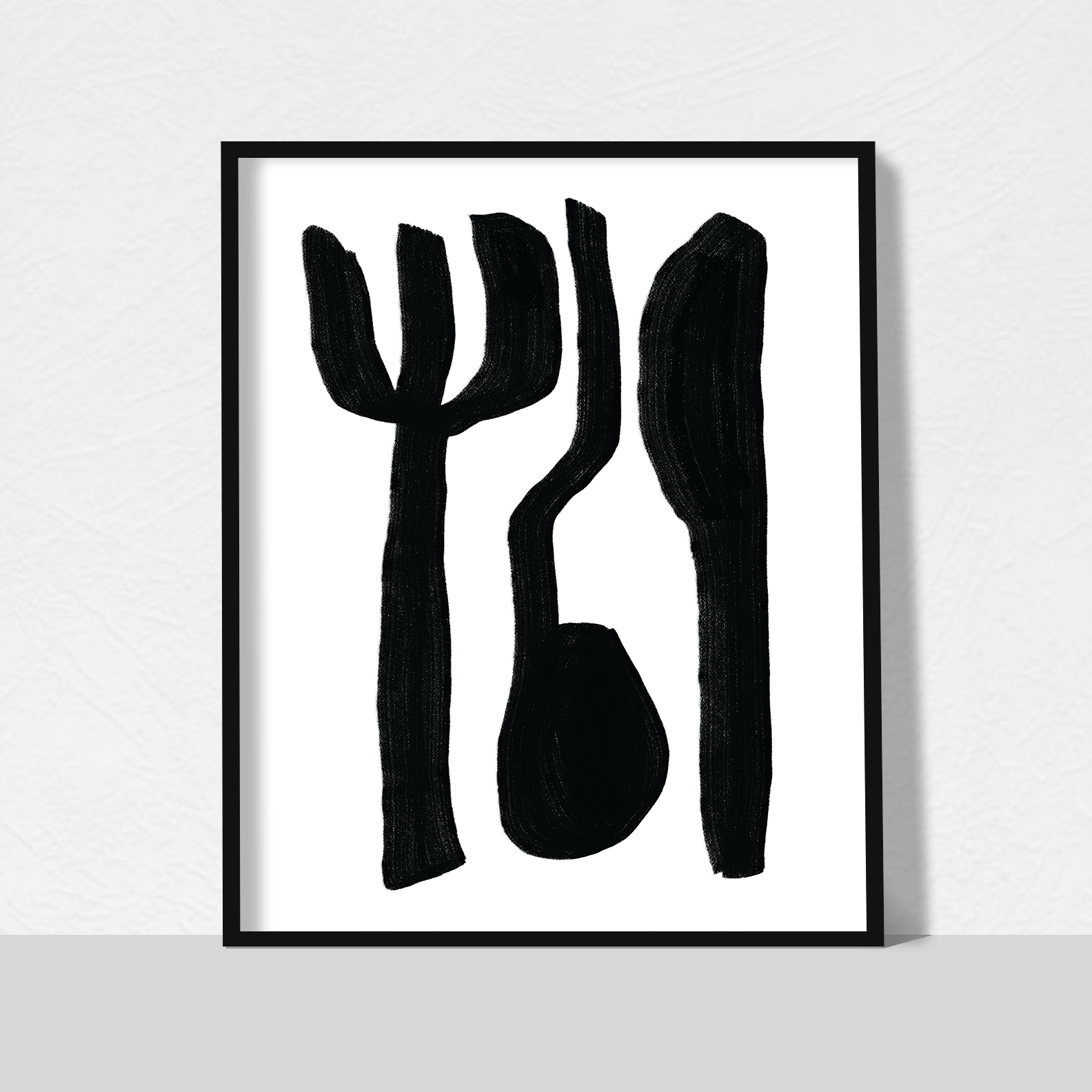 utensils art print