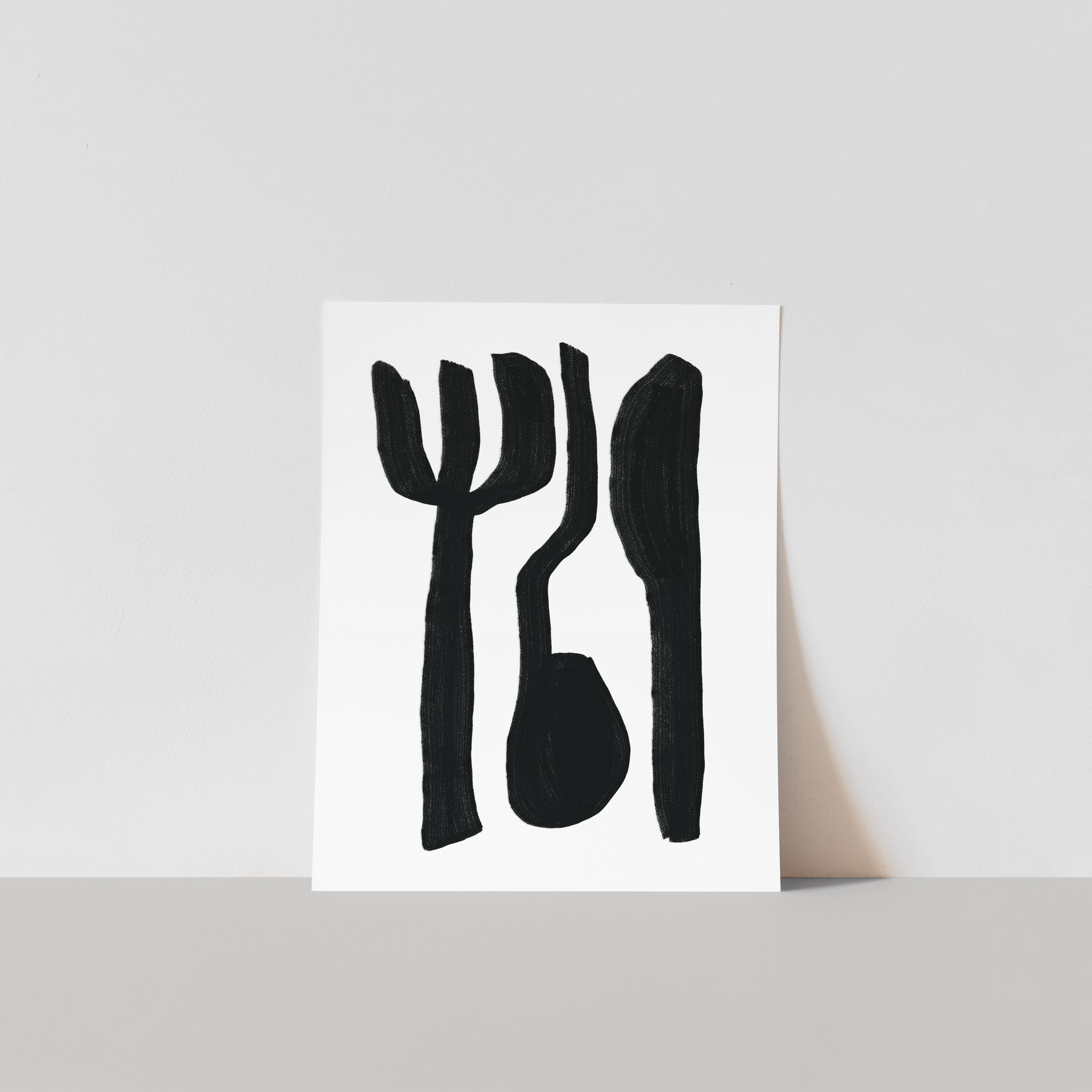 utensils art print