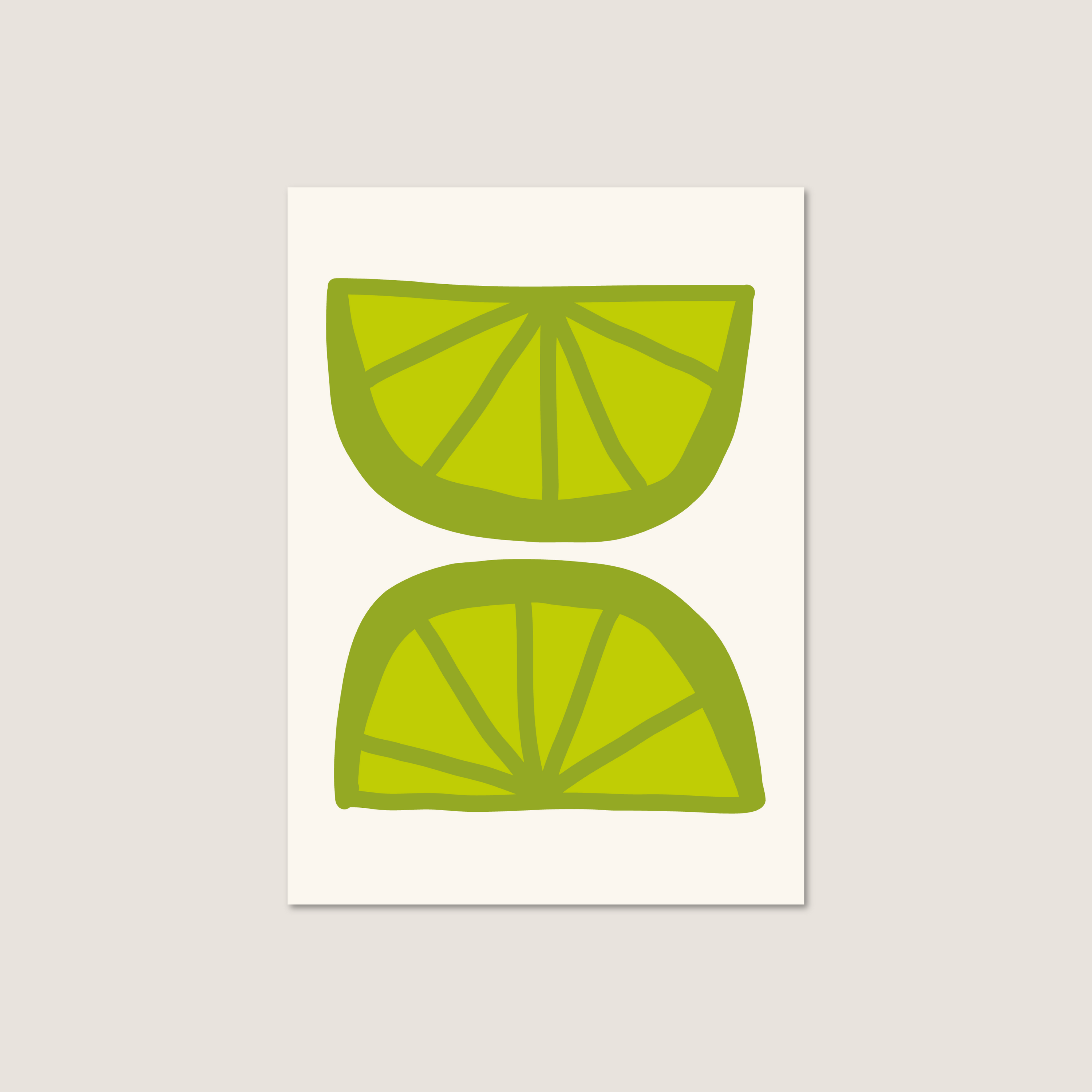 limes postcard print
