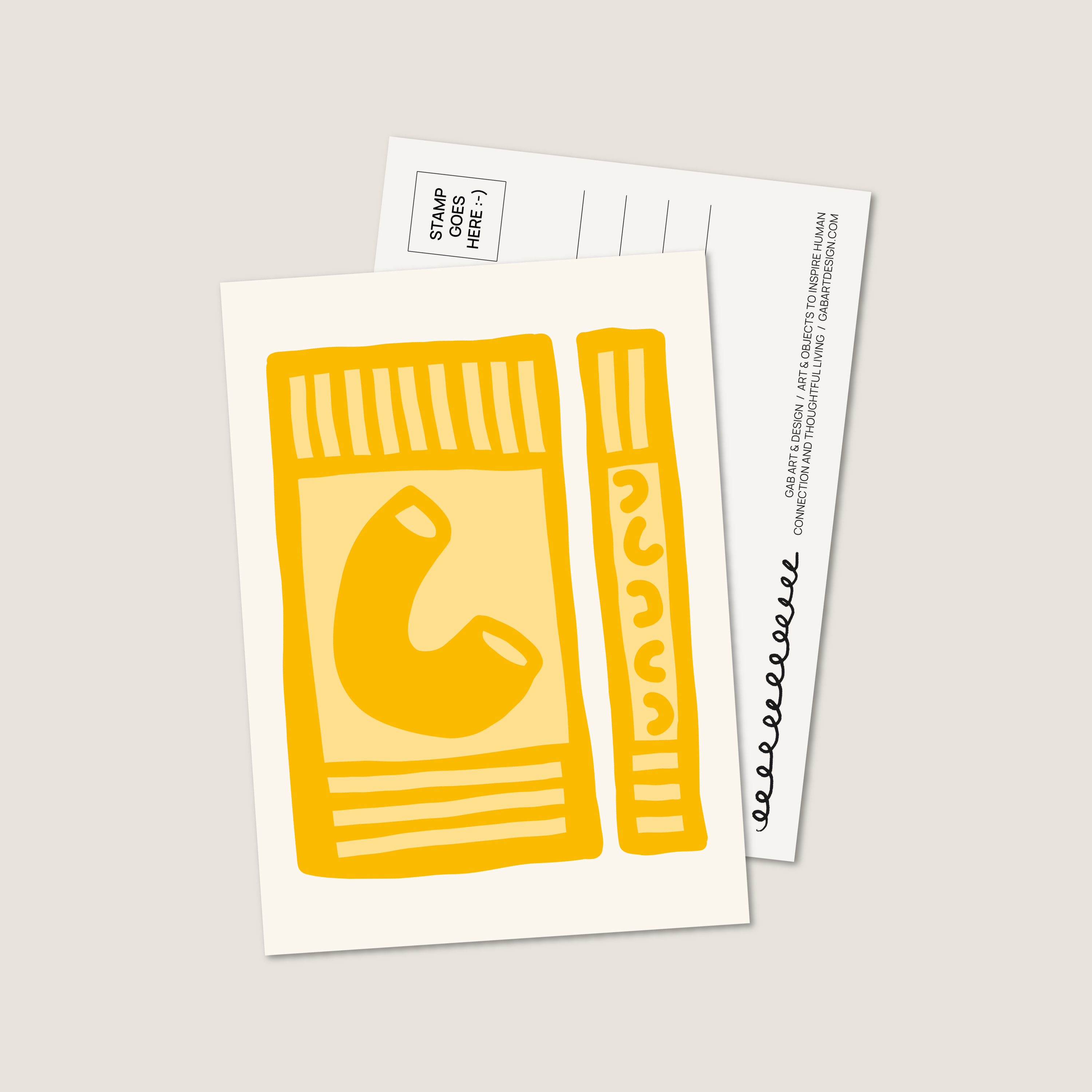 mac n cheese postcard print