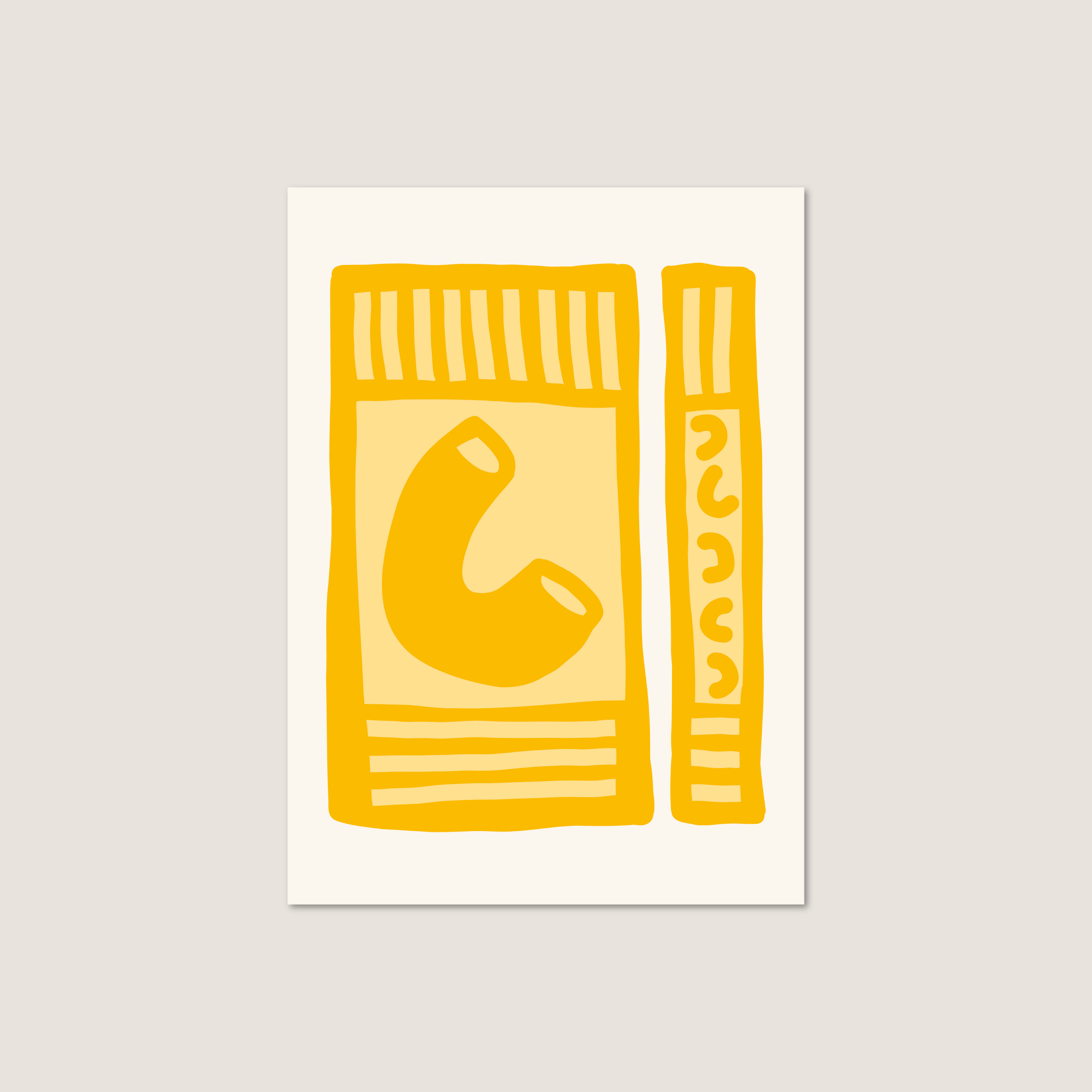 mac n cheese postcard print