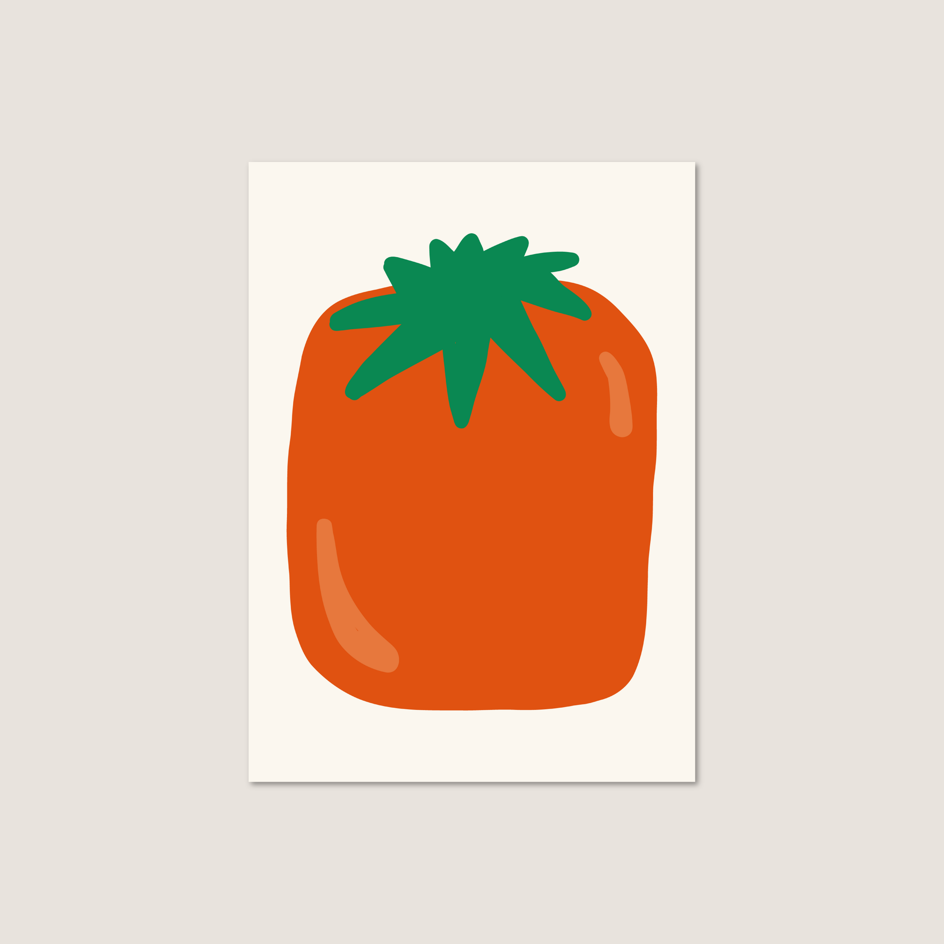tomato postcard print