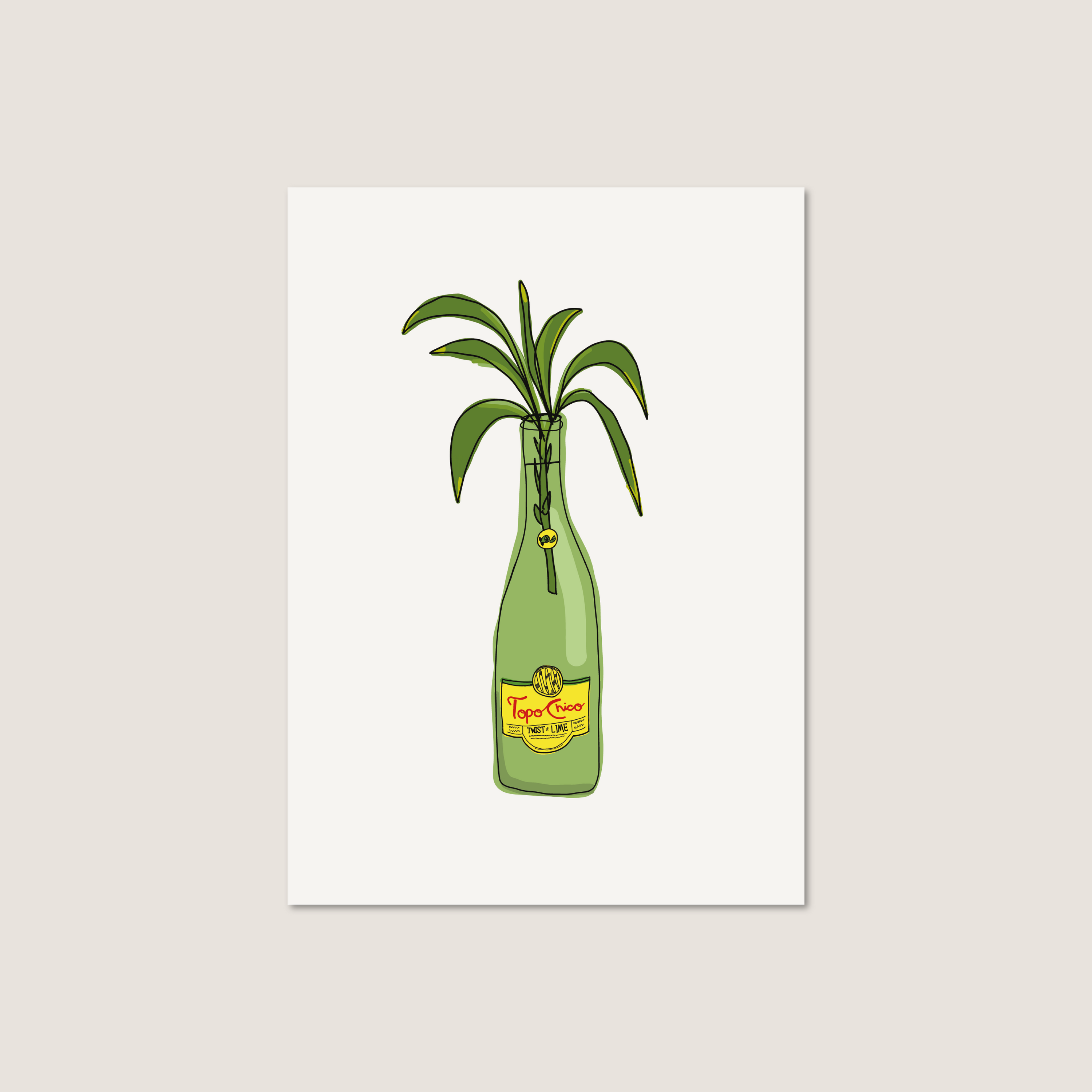 topo chico postcard print